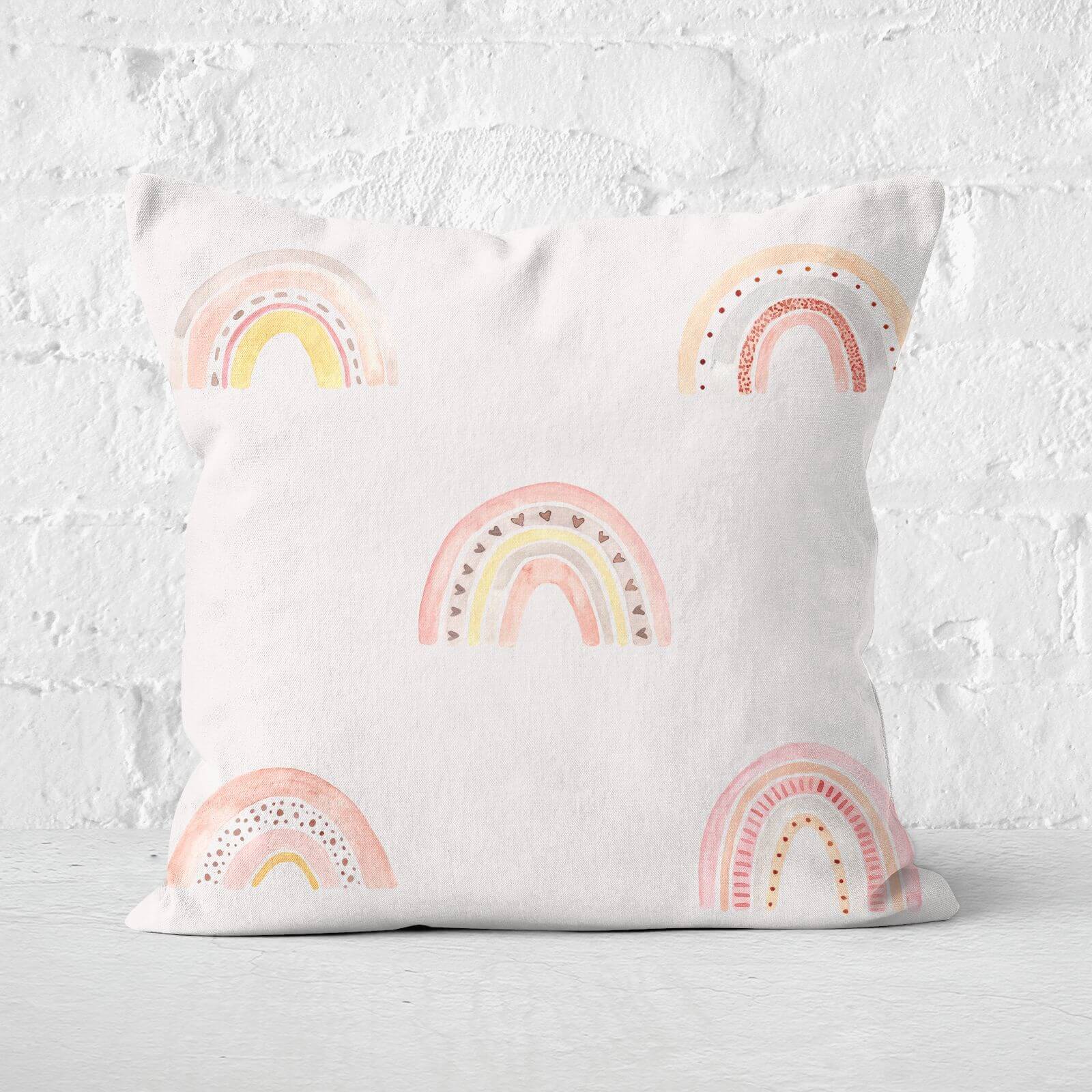 Rainbows Square Cushion - 60x60cm - Soft Touch