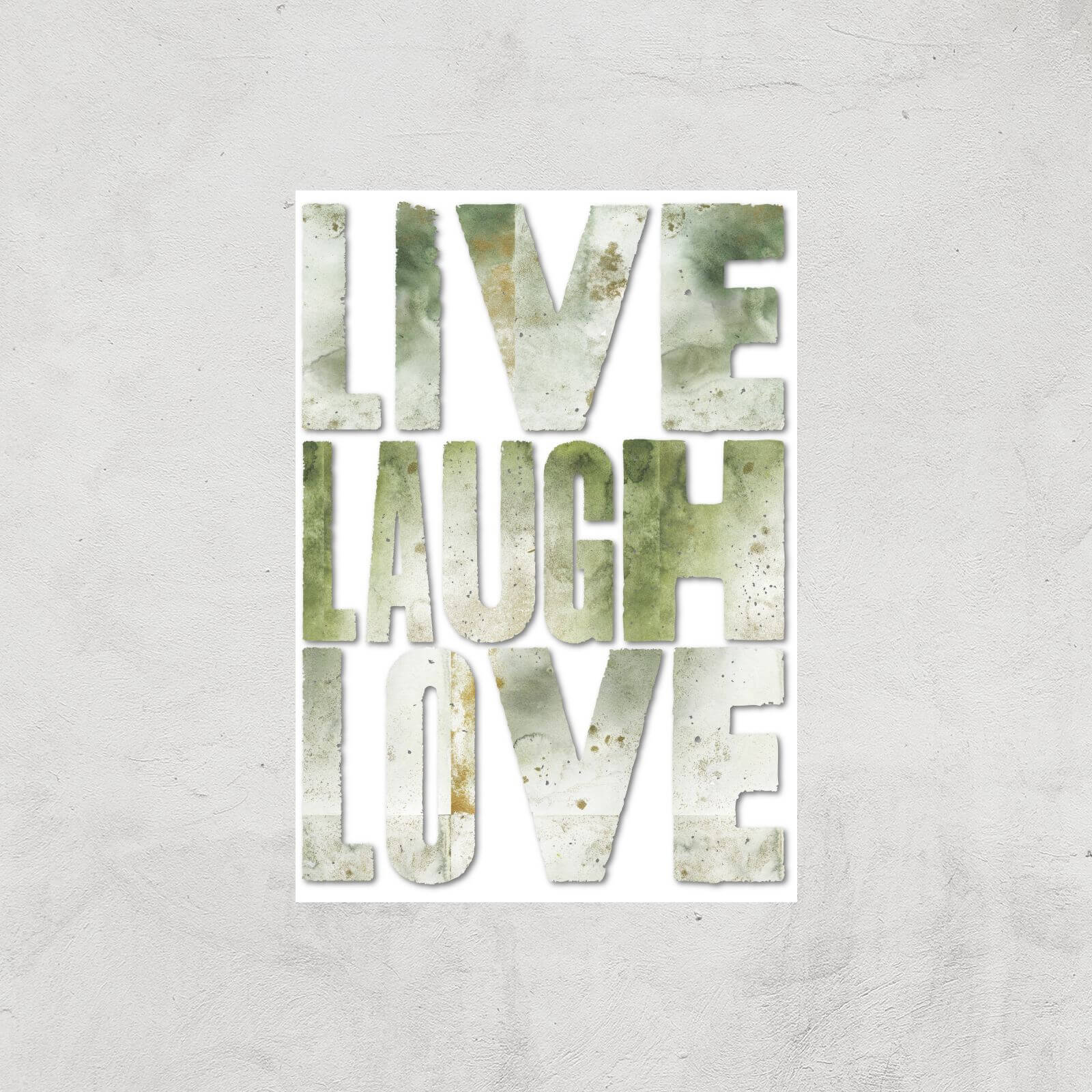 LIVE LAUGH LOVE Giclée Art Print - A4 - Print Only