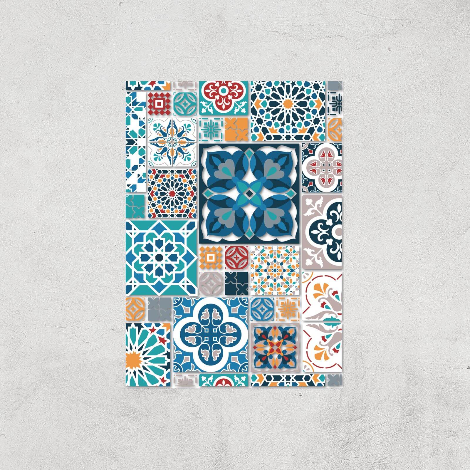 Moroccon Tiles Giclée Art Print - A4 - Print Only