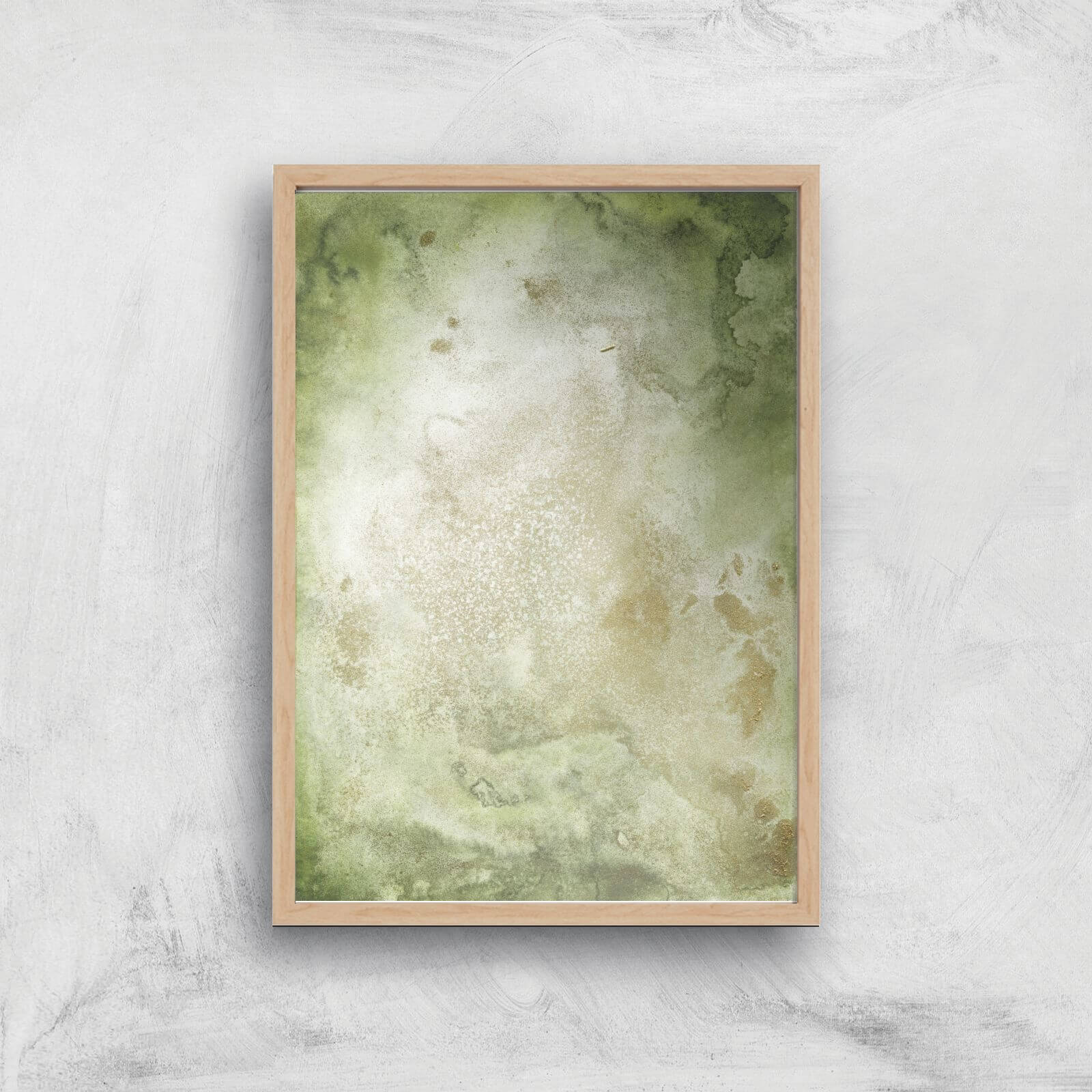 Abstract Ink Art Giclée Art Print - A4 - Wooden Frame