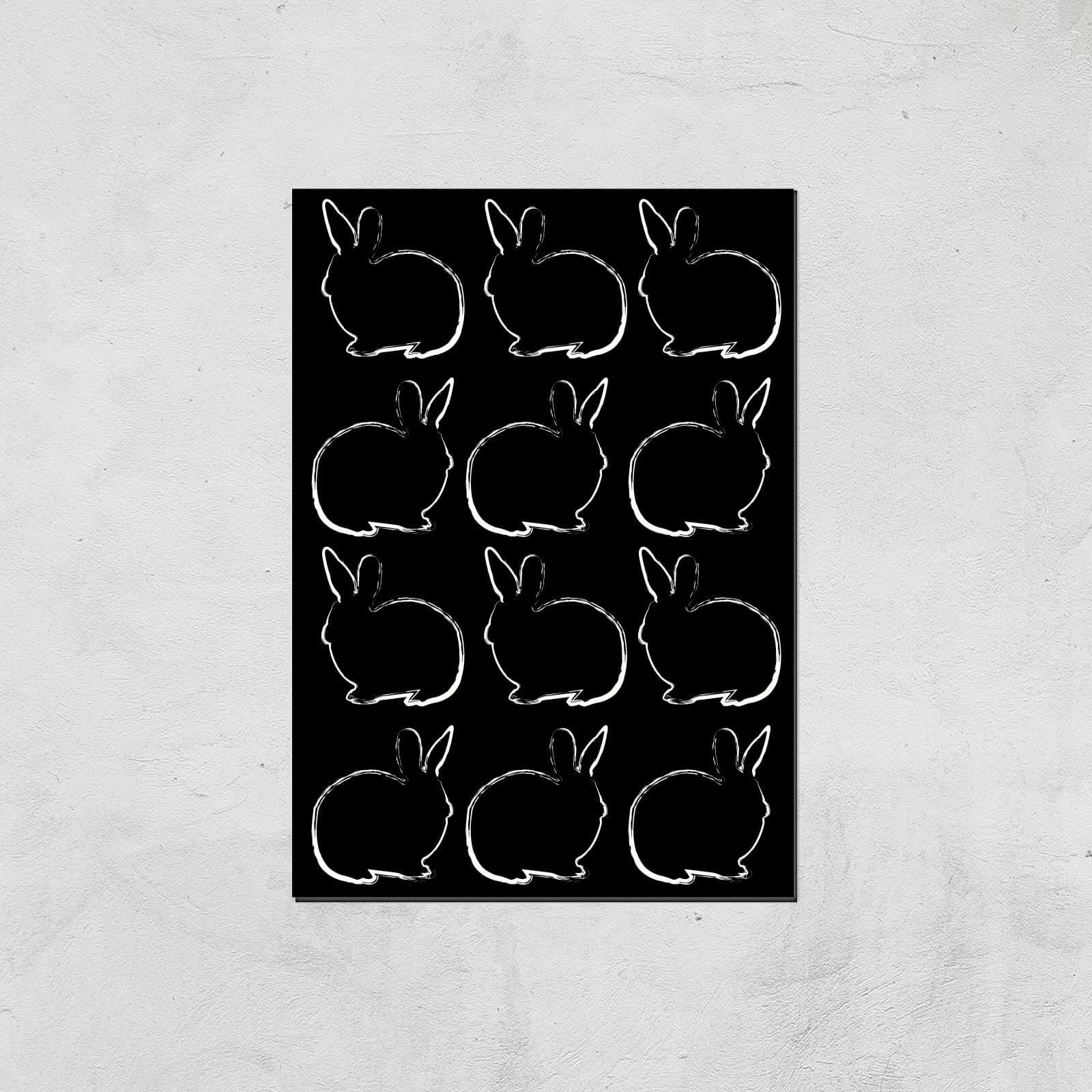 Multi Rabbits Giclée Art Print - A2 - Print Only