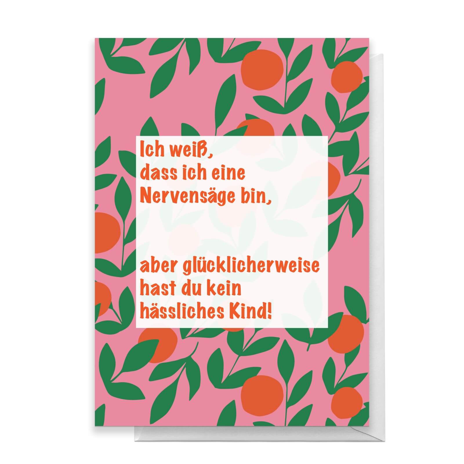 Ich Wei?, Dass Ich Eine Nervens?ge Bin... Greetings Card - Large Card