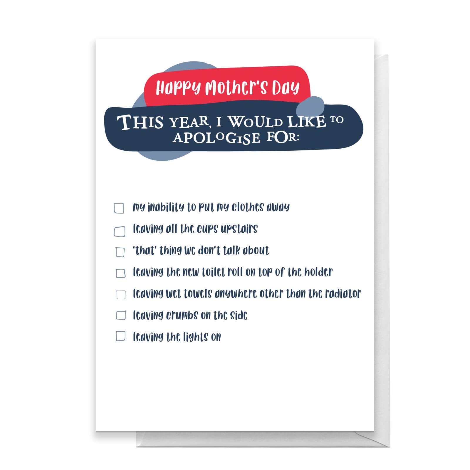 Happy Mother's Day This Year, I Would Like To Apologise For: Greetings Card - Standard Card