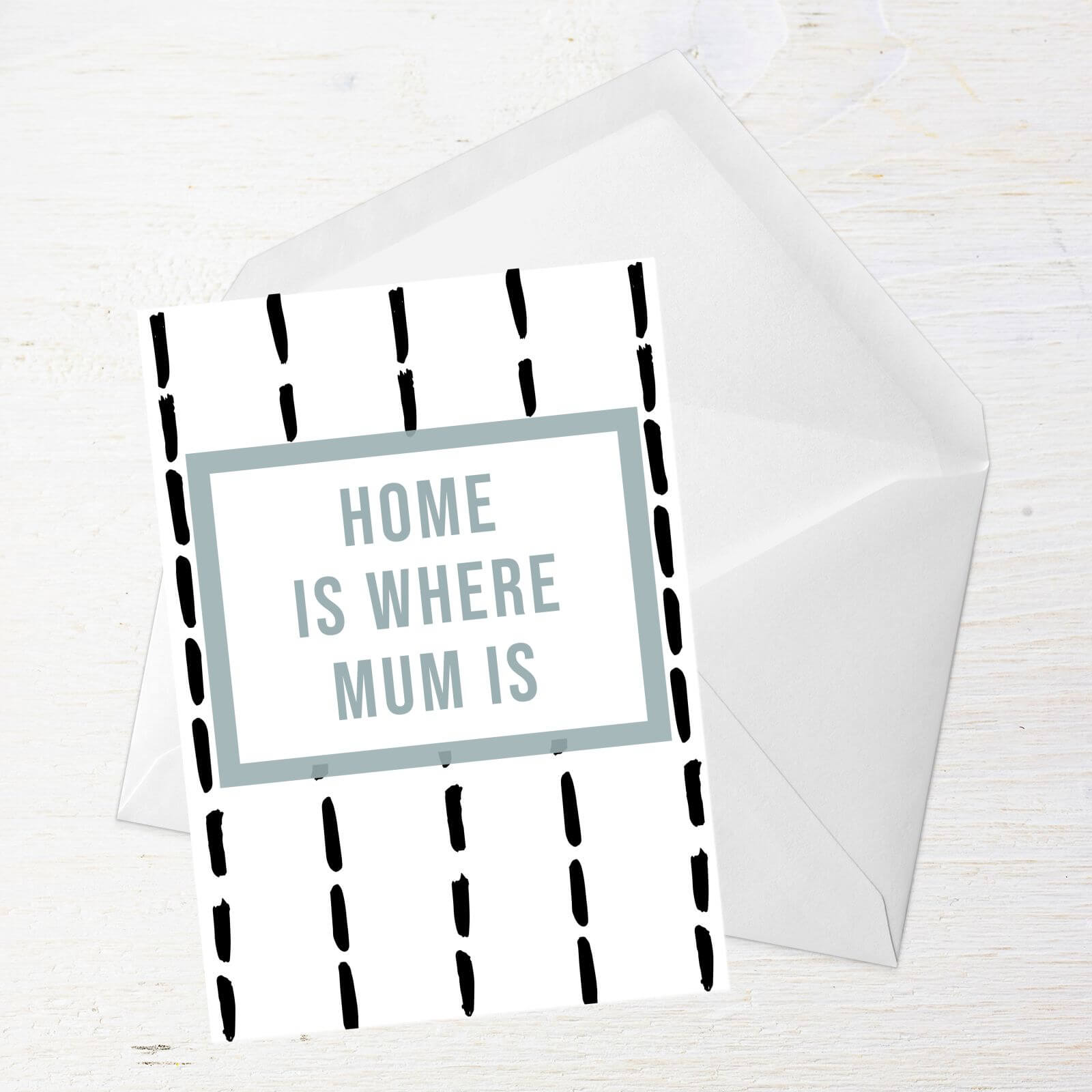 HOME IS WHERE MUM IS Greetings Card - Standard Card