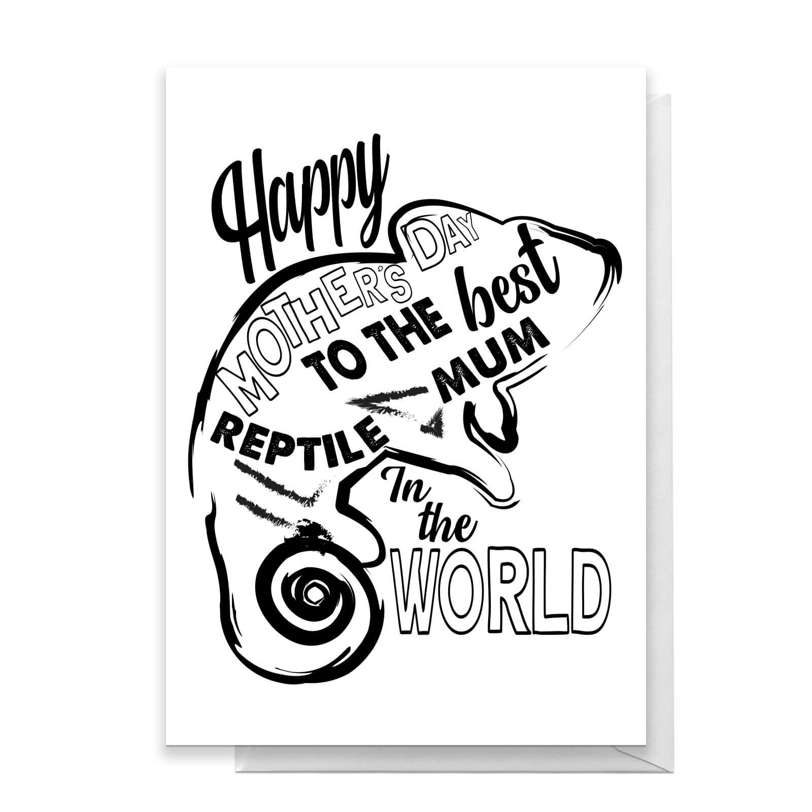 Happy Mother's Day To The Best Reptile Mum In The World Greetings Card - Standard Card