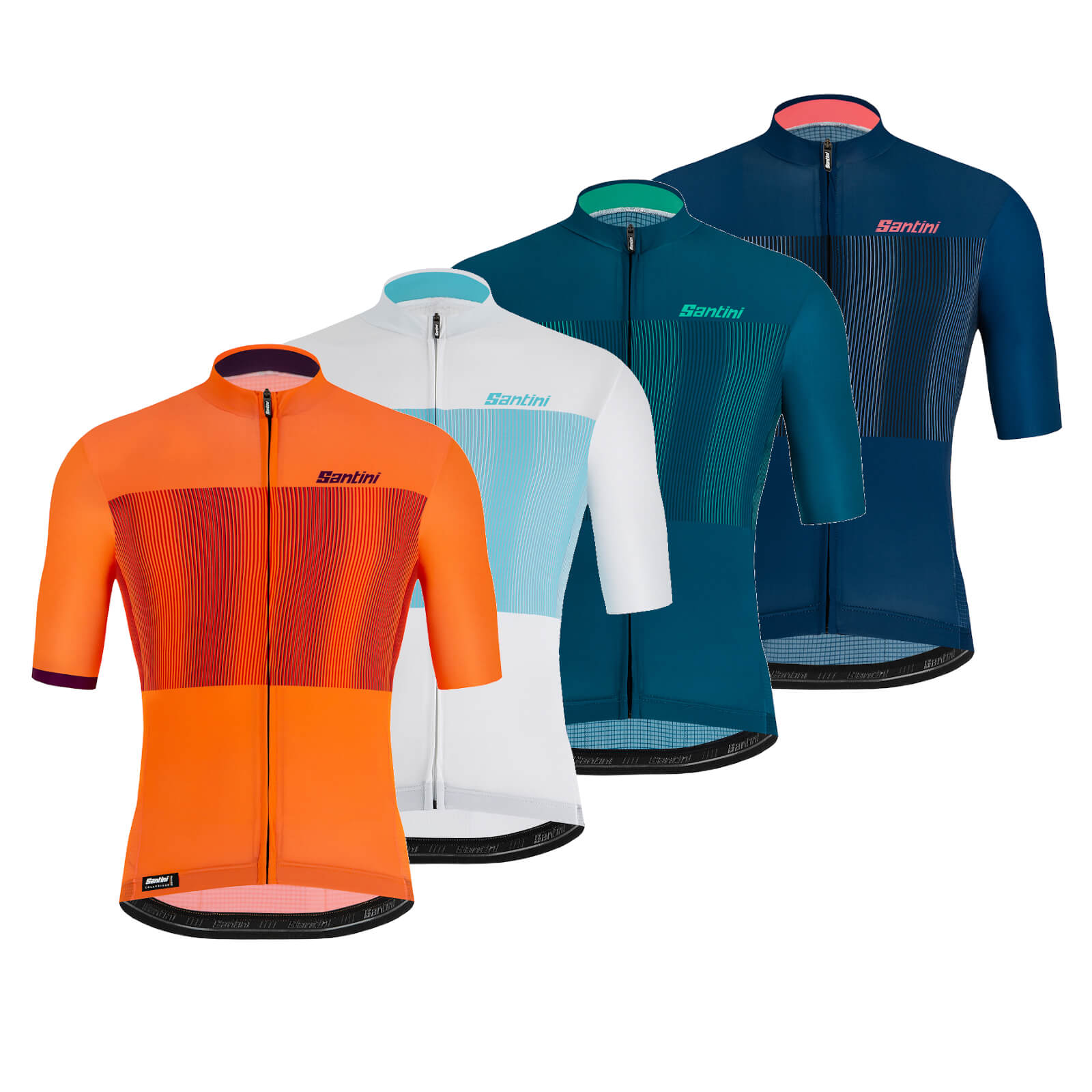 Santini Tono Flusso Jersey - XL - Teal