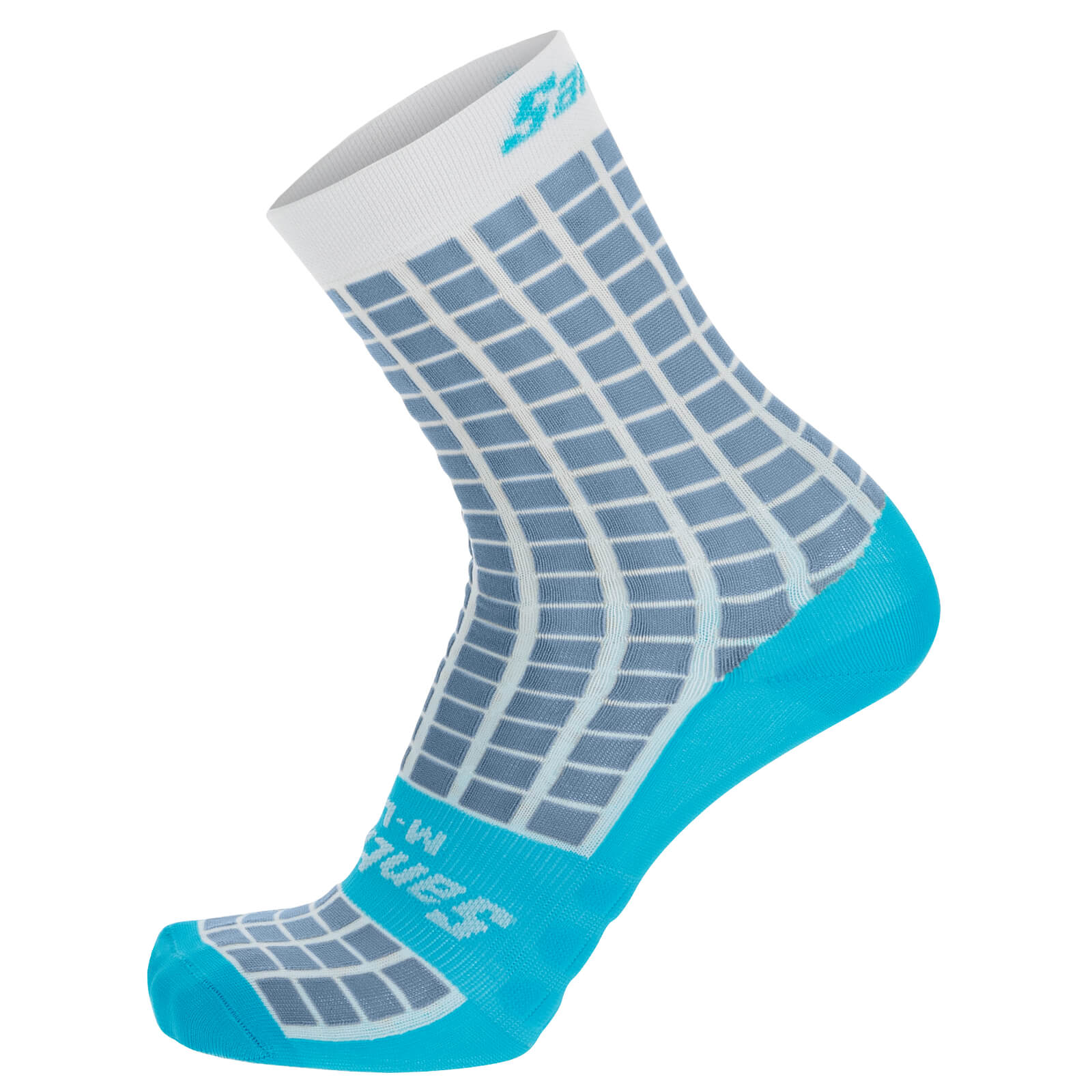 Santini Grido High Profile Socks - XS/S - Silver Bullet