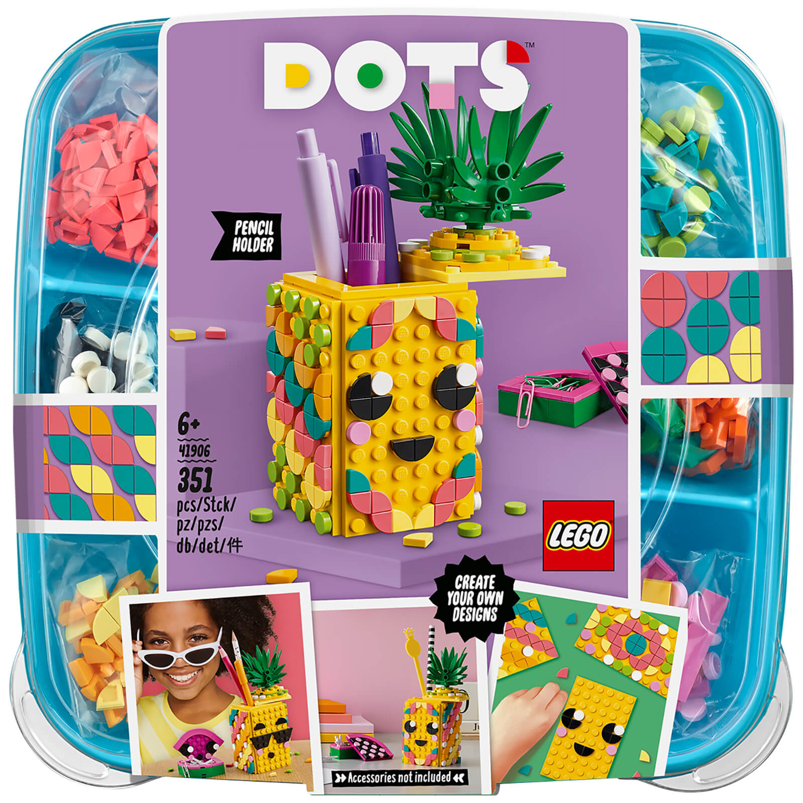 LEGO DOTS 41906 Pineapple Pencil Holder