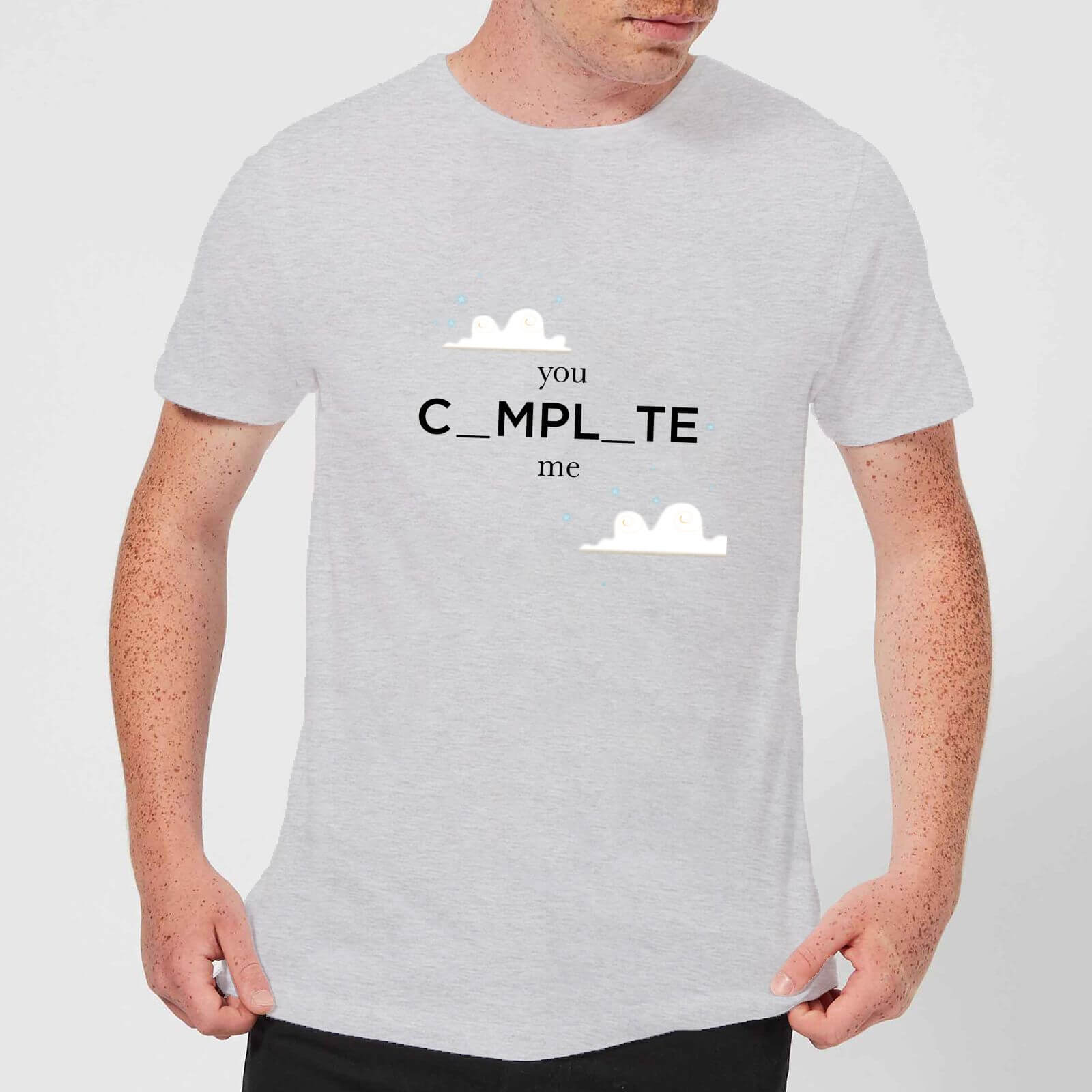 You Complete Me Men's T-Shirt - Grey - S - Grey