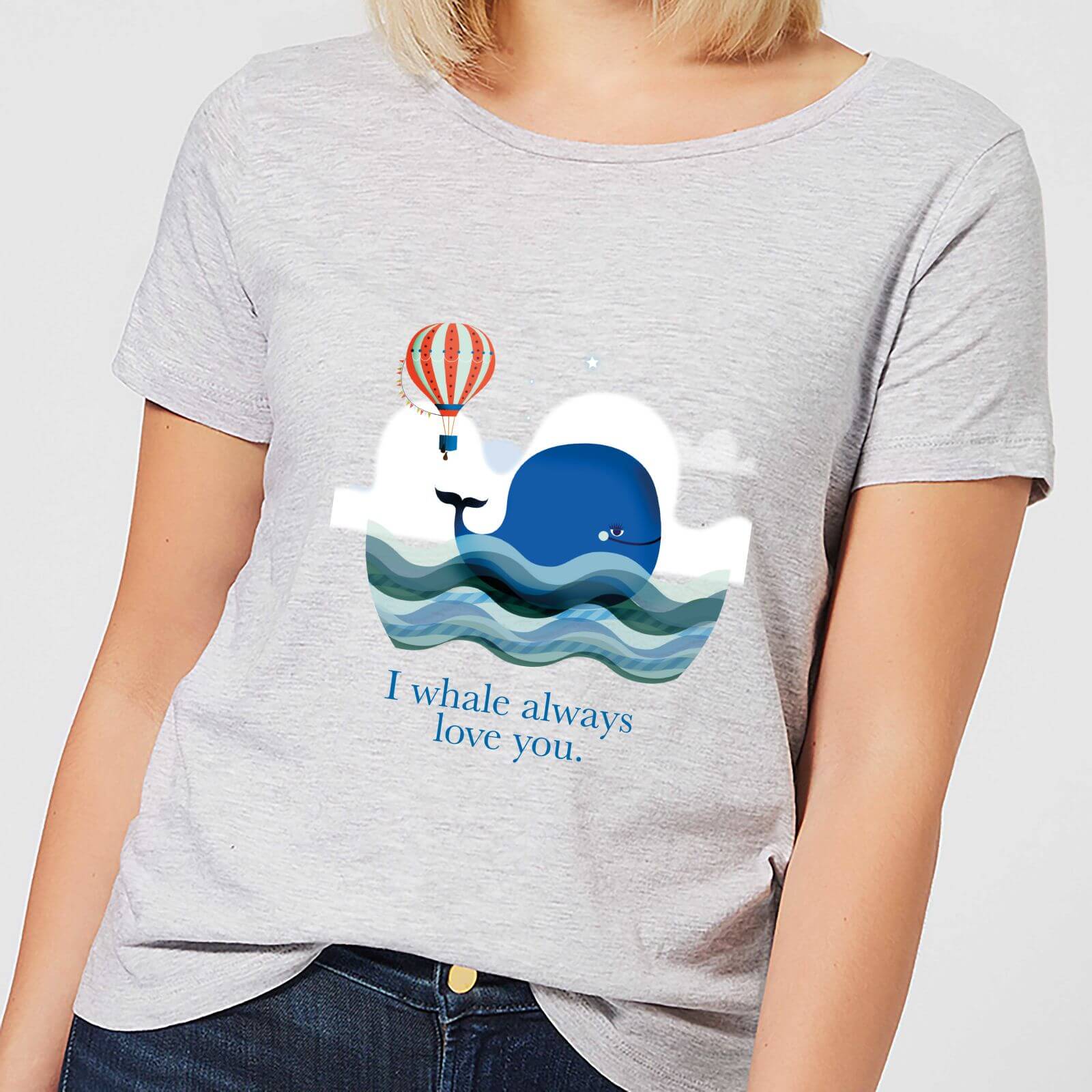 I Whale Always Love You Women's T-Shirt - Grey - S - Grey