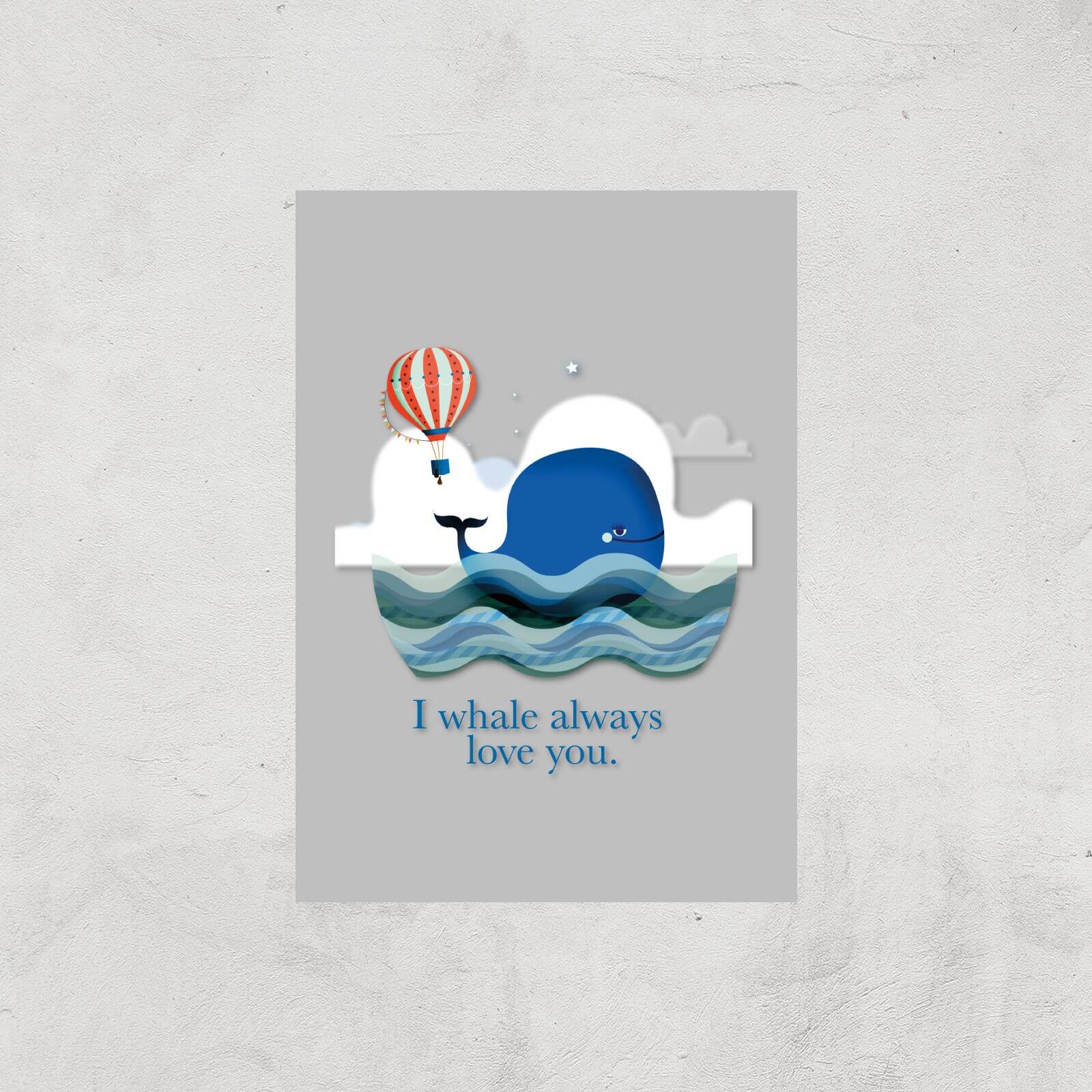 I Whale Always Love You Giclee Art Print - A3 - Print Only