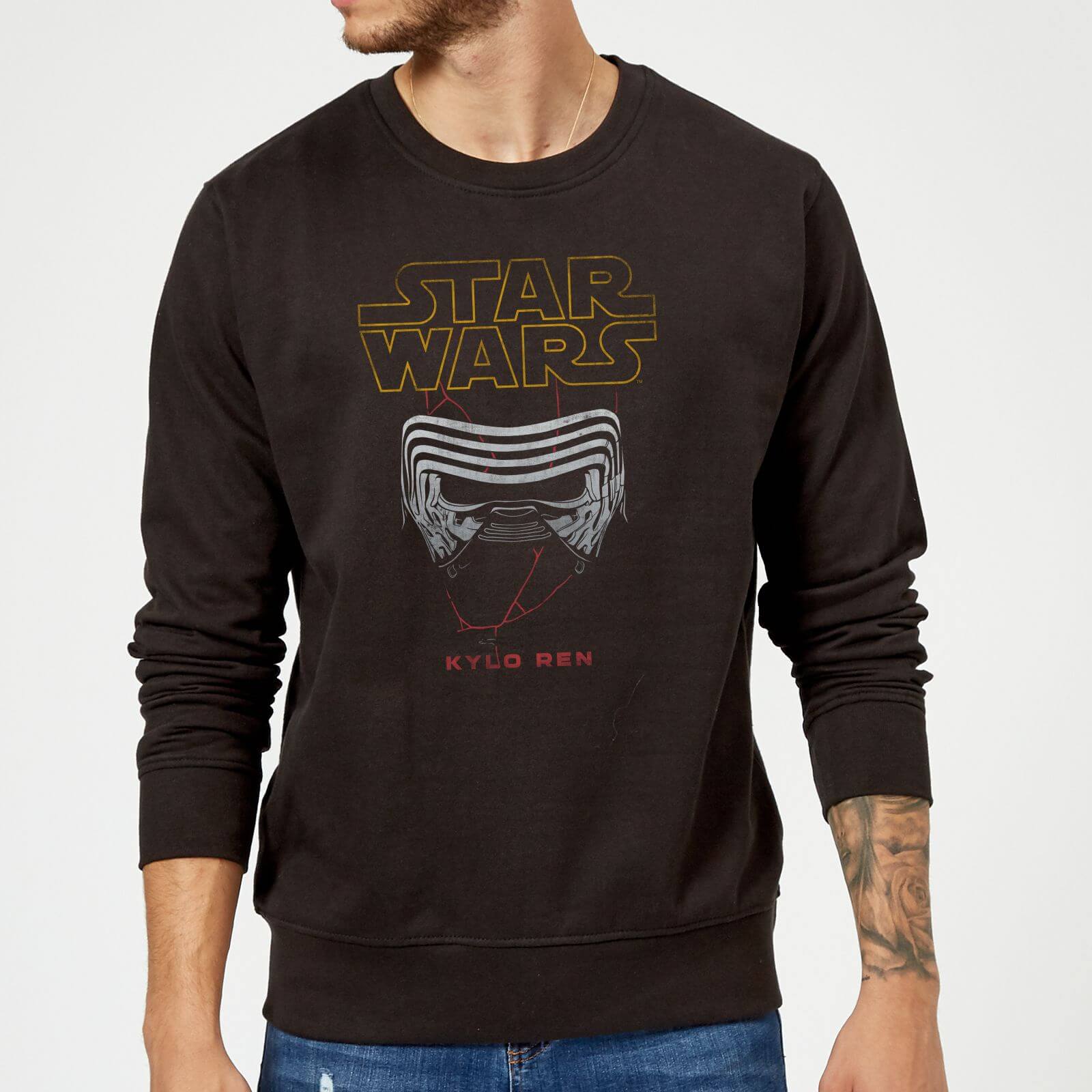 Image of Star Wars Kylo Helmet Sweatshirt - Black - S