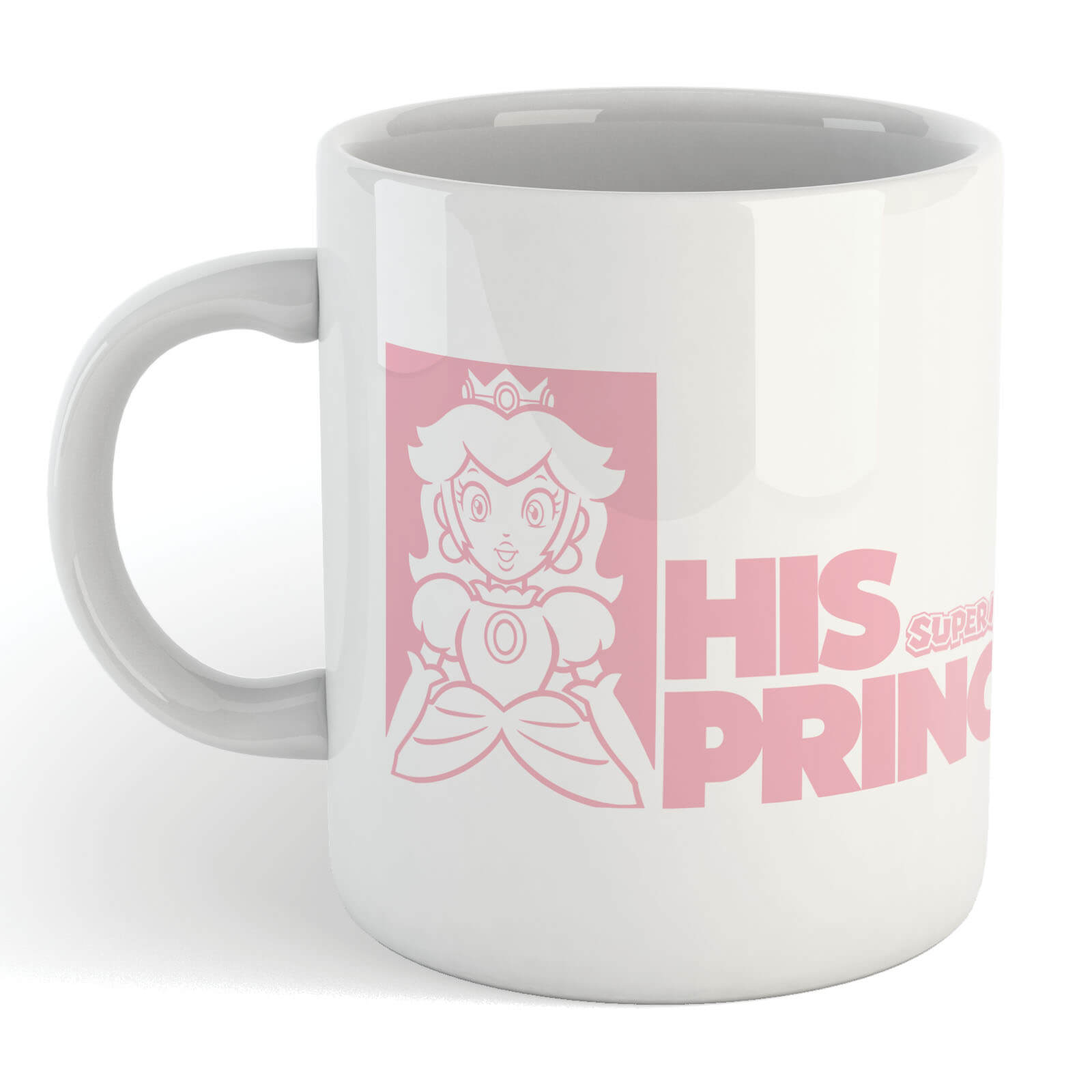 Super Mario His Princess Mug - White