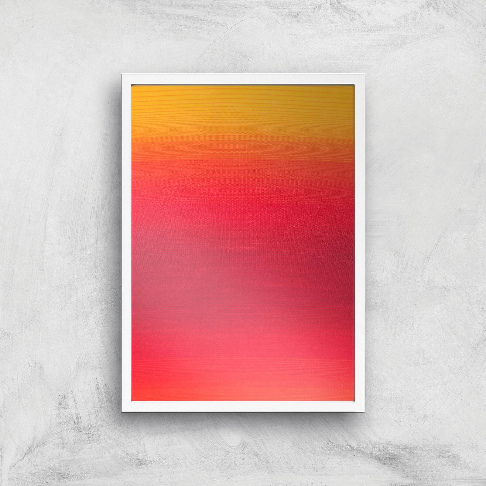 Red Skies At Night Giclee Art Print - A3 - White Frame