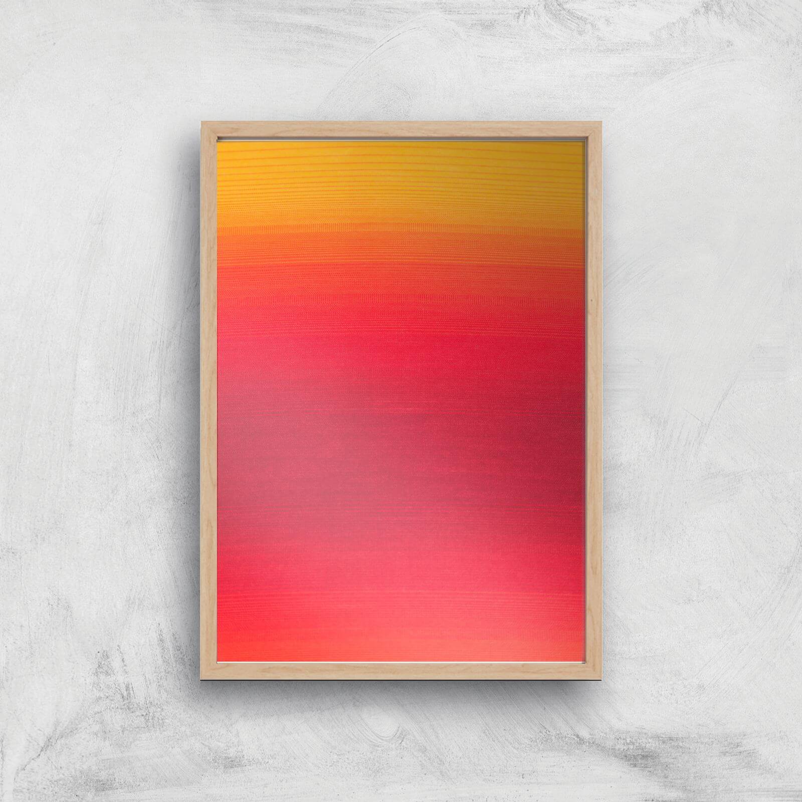 Red Skies At Night Giclee Art Print - A2 - Wooden Frame