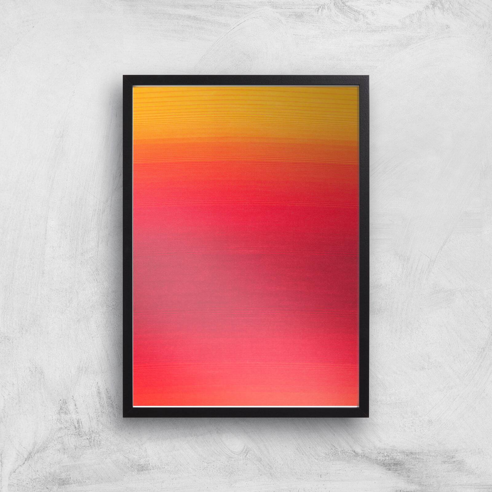 Red Skies At Night Giclee Art Print - A2 - Black Frame