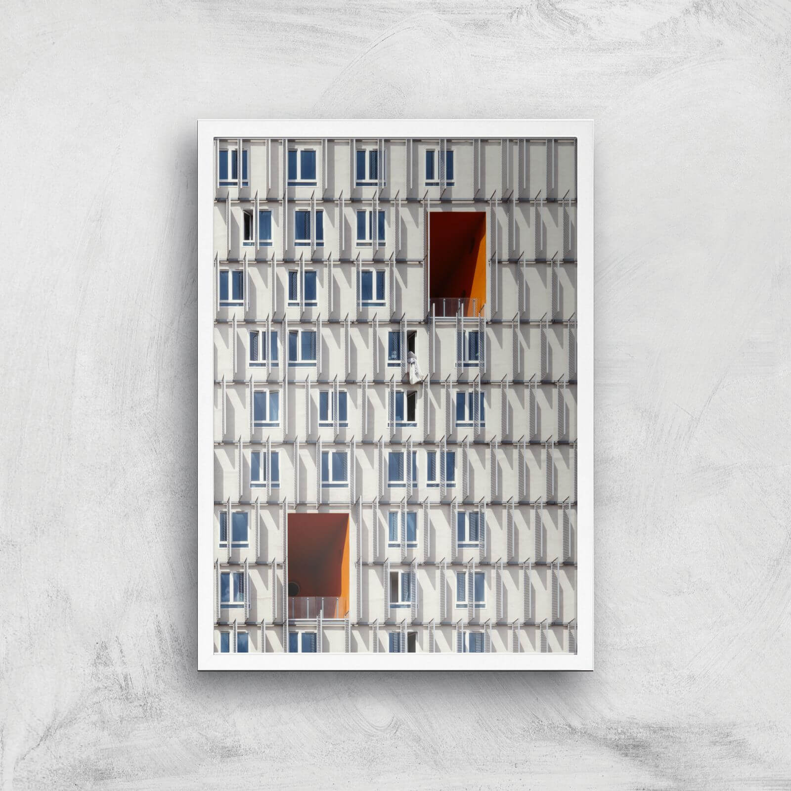 Holes In The Wall Giclee Art Print - A3 - White Frame