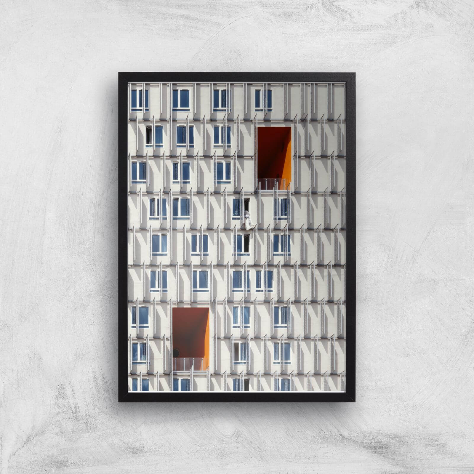 Holes In The Wall Giclee Art Print - A3 - Black Frame