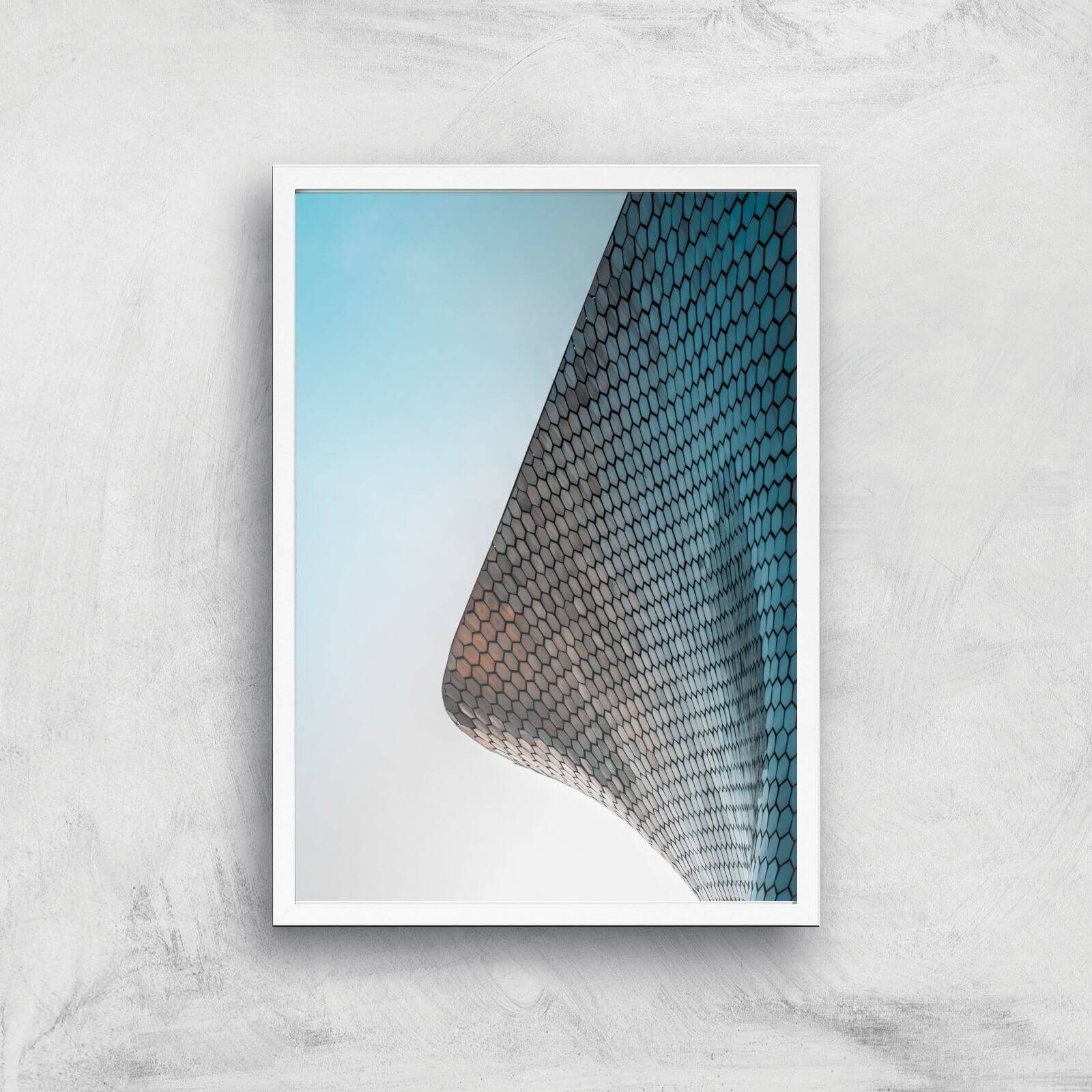 Tiled Corners Giclee Art Print - A2 - White Frame