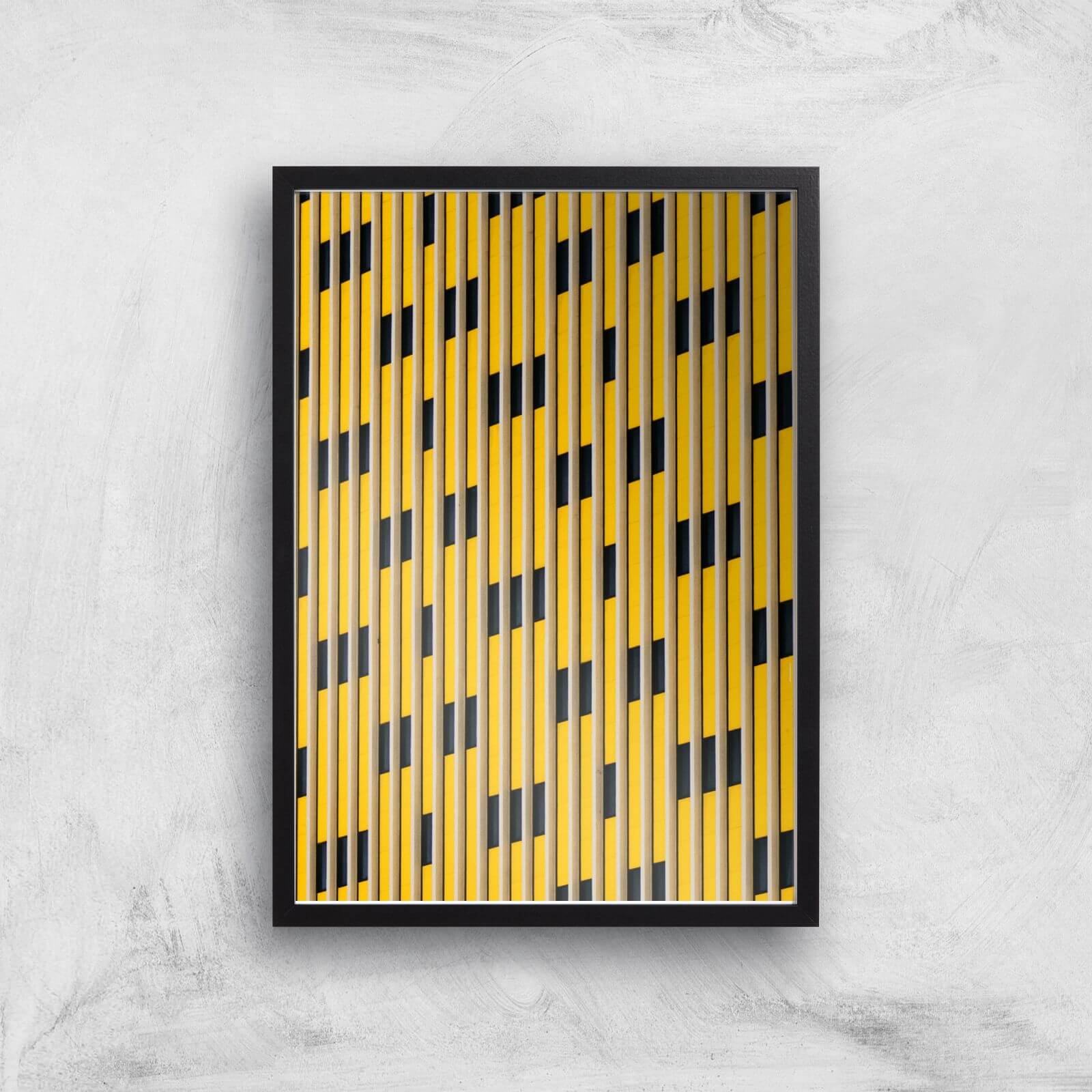 Straight Lines Giclee Art Print - A3 - Black Frame