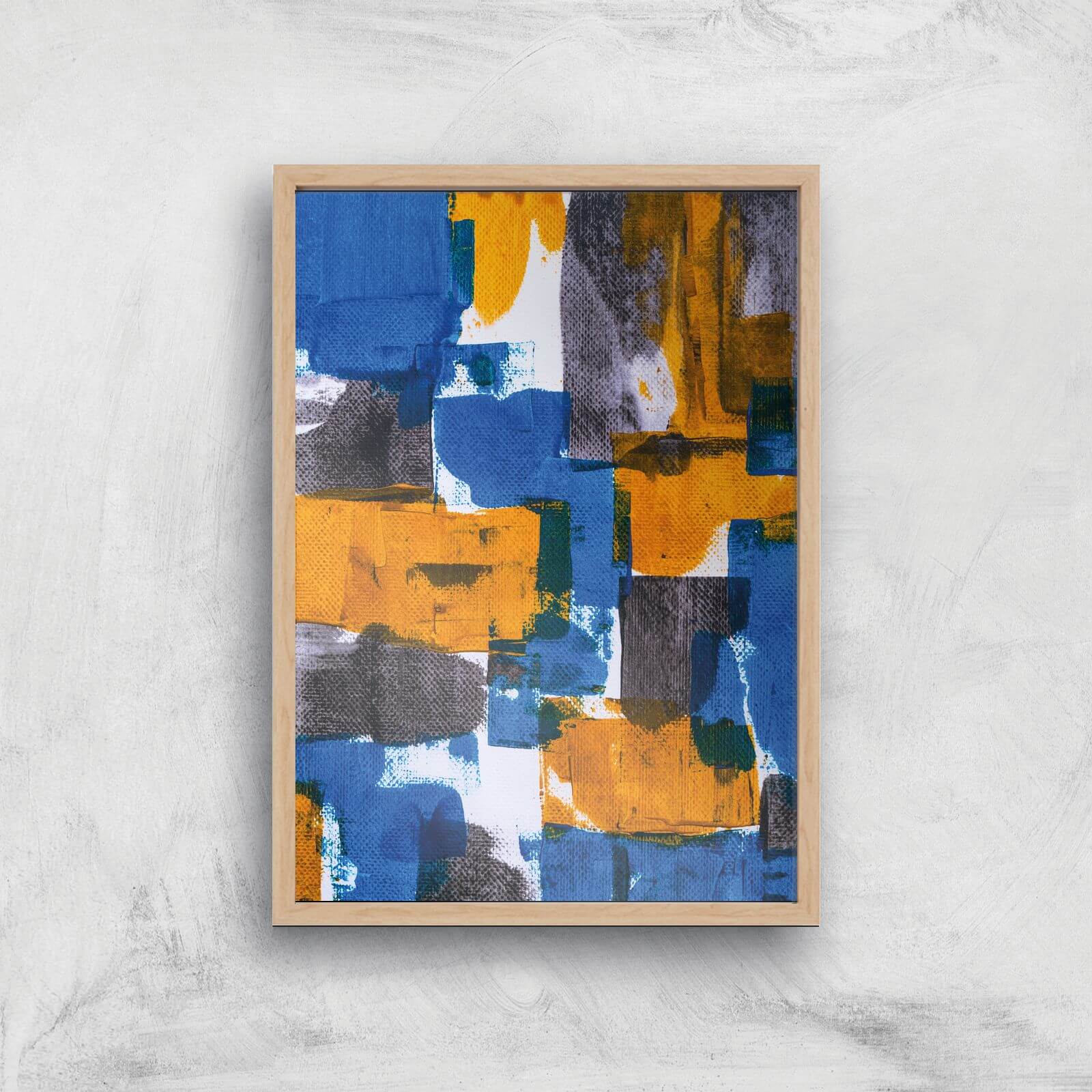 Citrus On Canvas Giclee Art Print - A4 - Wooden Frame