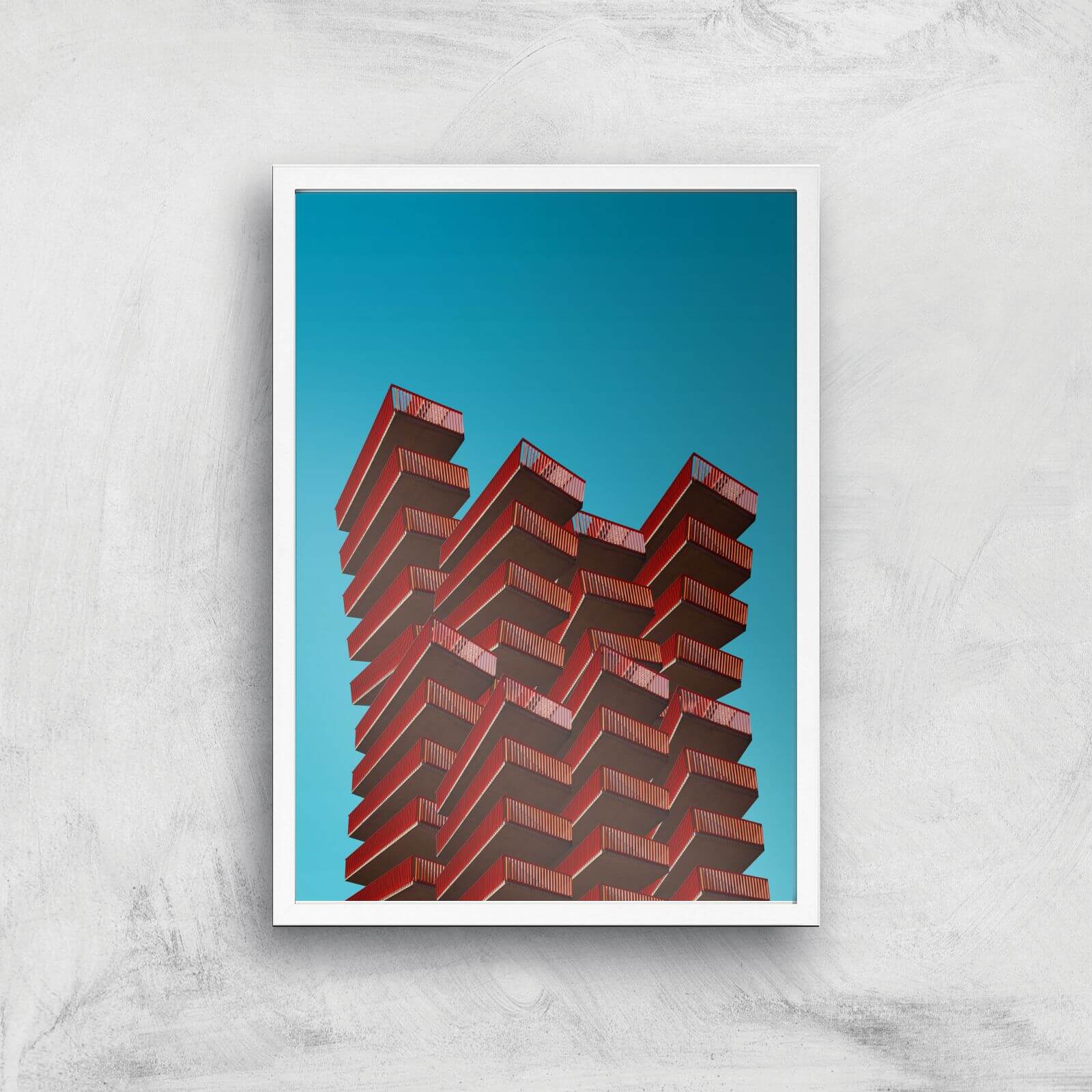 Building Blocks Giclee Art Print - A2 - White Frame