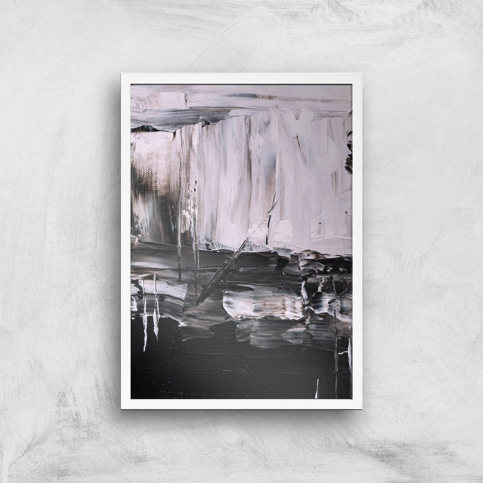 Monochrome Mess Giclee Art Print - A3 - White Frame