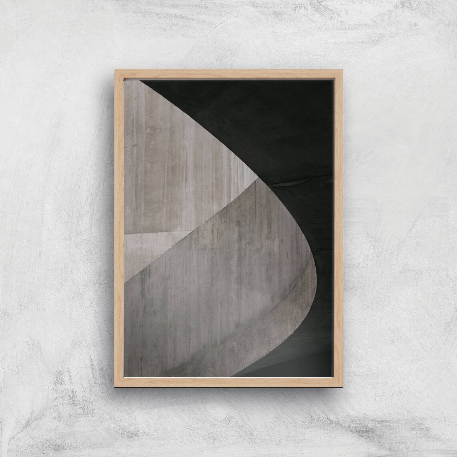 City Textures Giclee Art Print - A4 - Wooden Frame