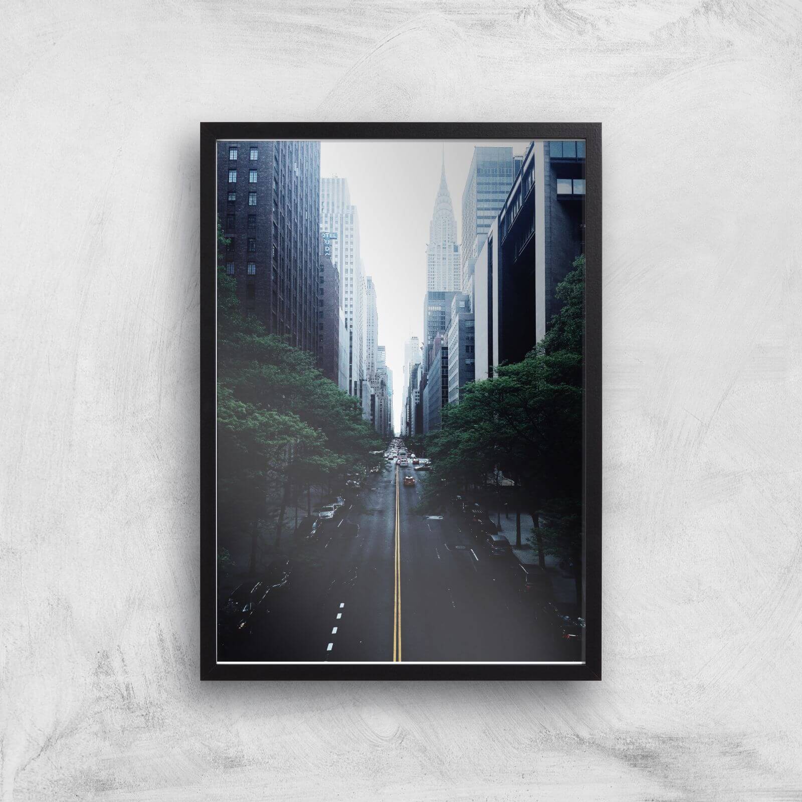 Heading Down Town Giclee Art Print - A3 - Black Frame