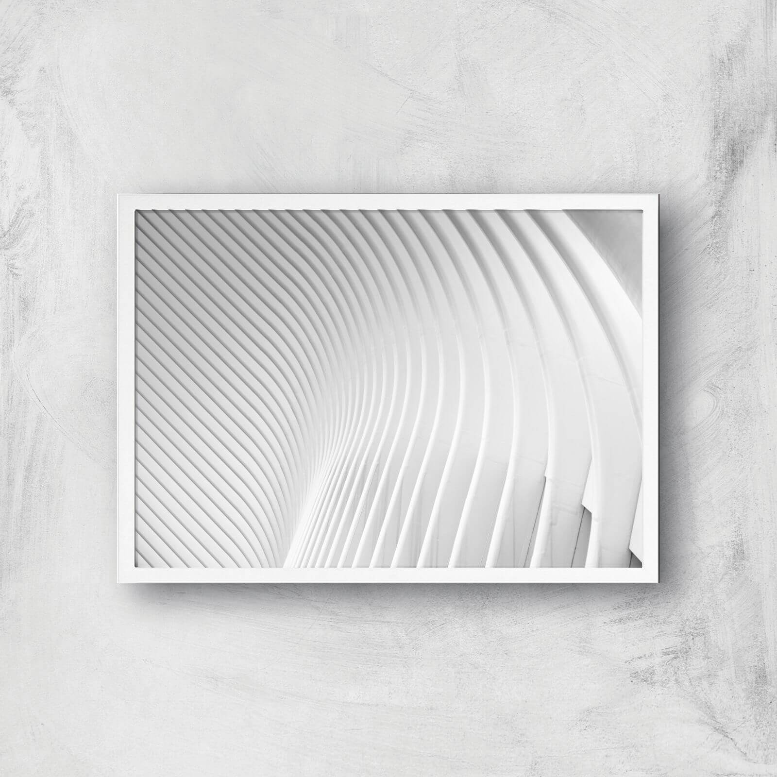 Symmetrical Lines Giclee Art Print - A3 - White Frame