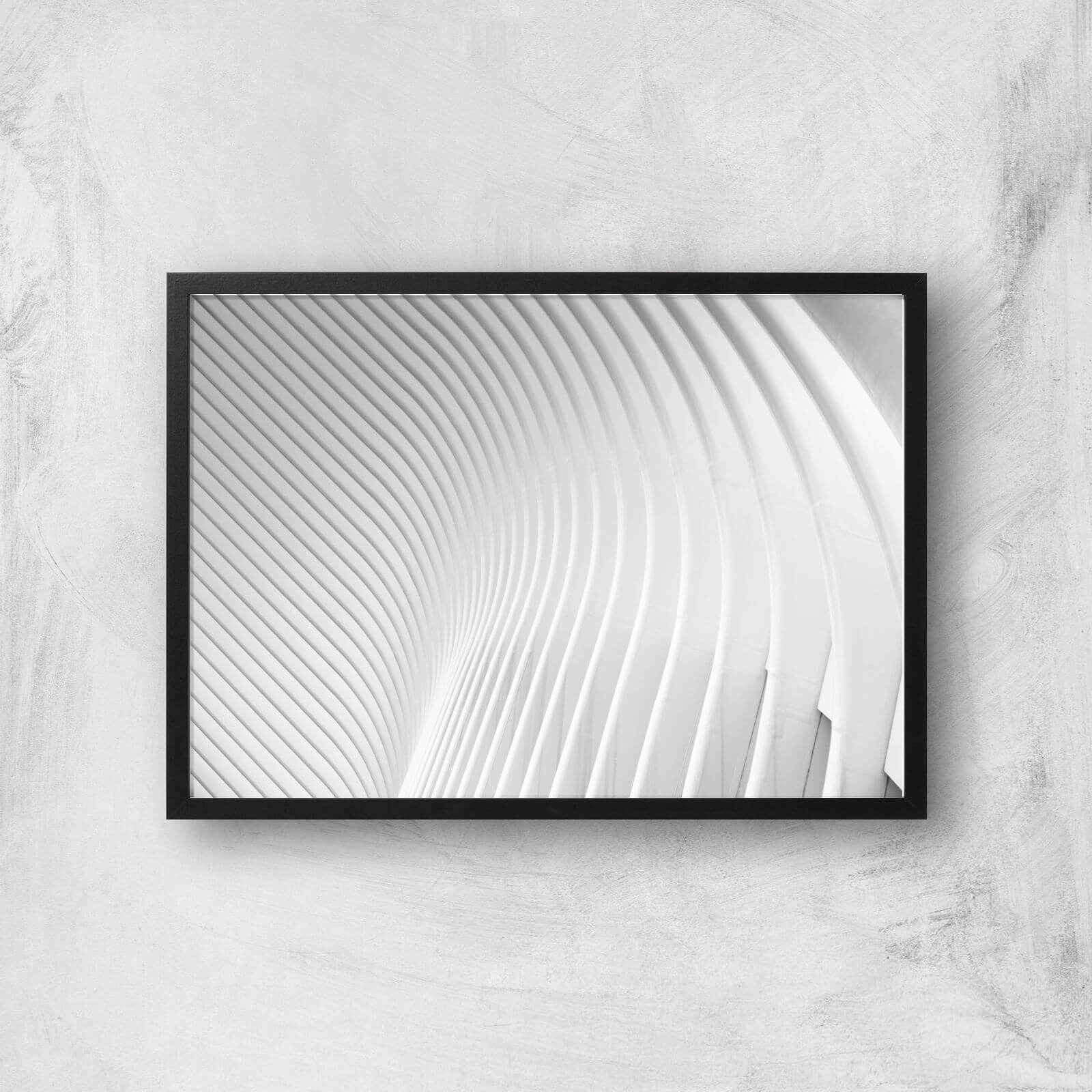 Symmetrical Lines Giclee Art Print - A3 - Black Frame