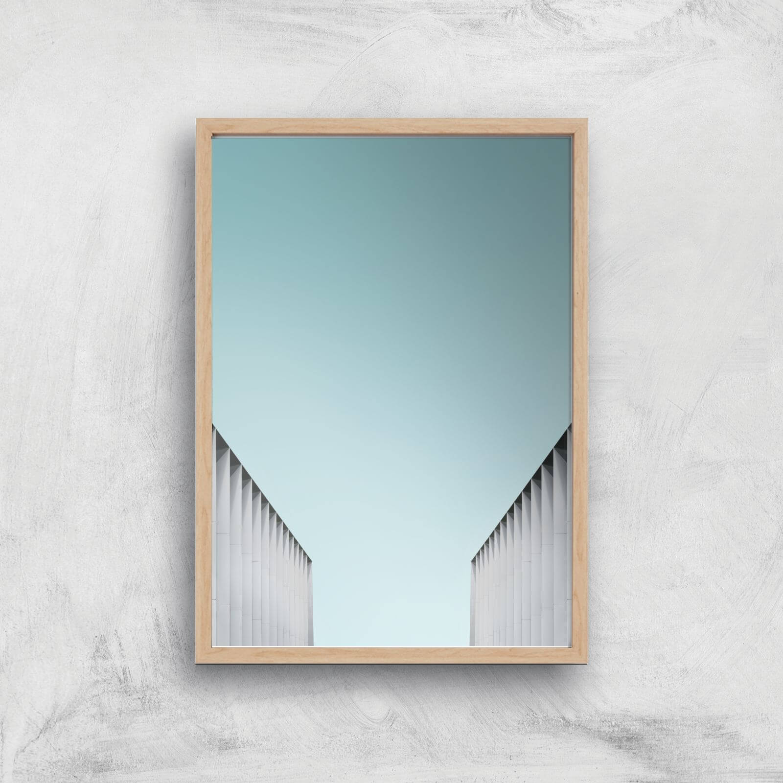 A Meeting Of Walls Giclee Art Print - A2 - Wooden Frame