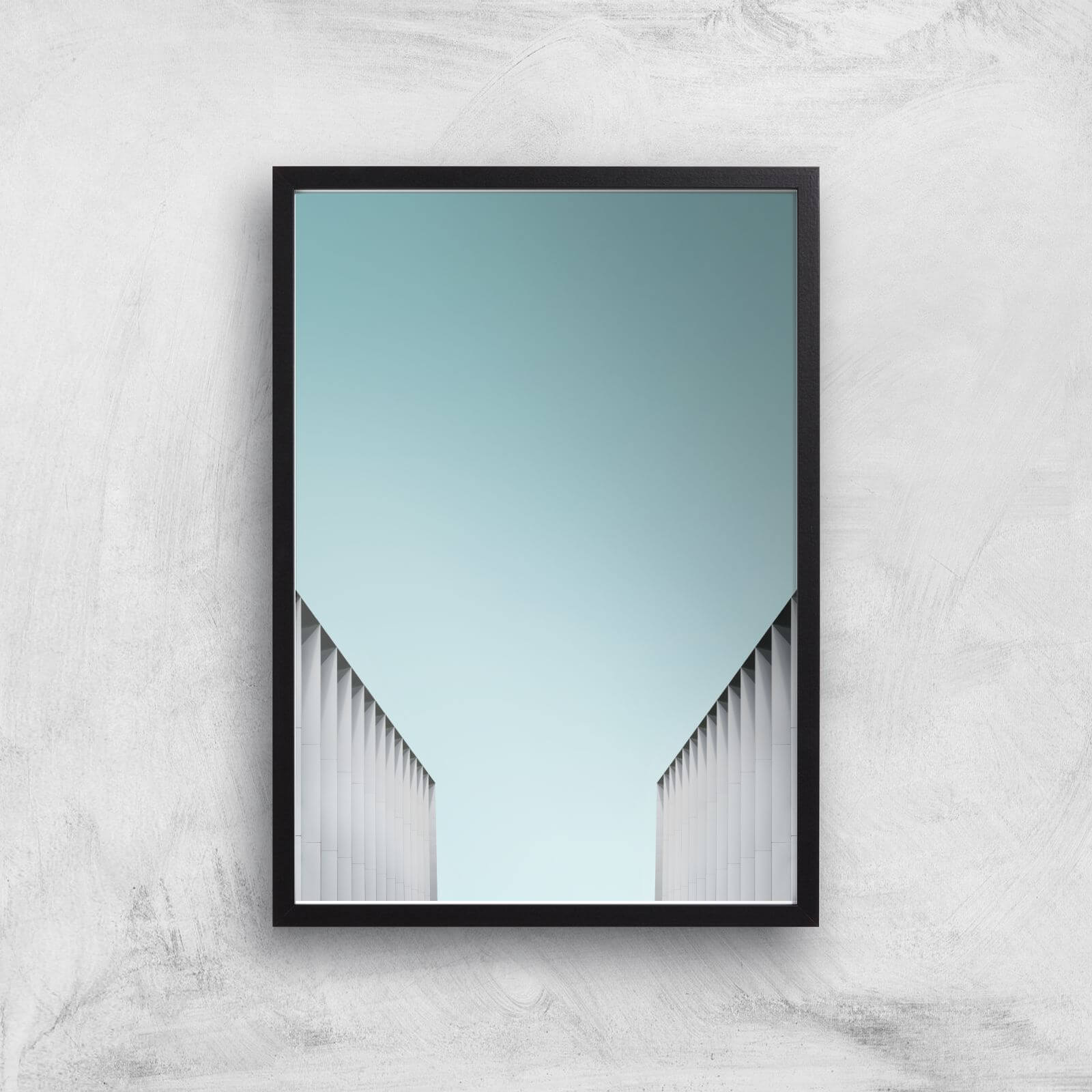 A Meeting Of Walls Giclee Art Print - A2 - Black Frame