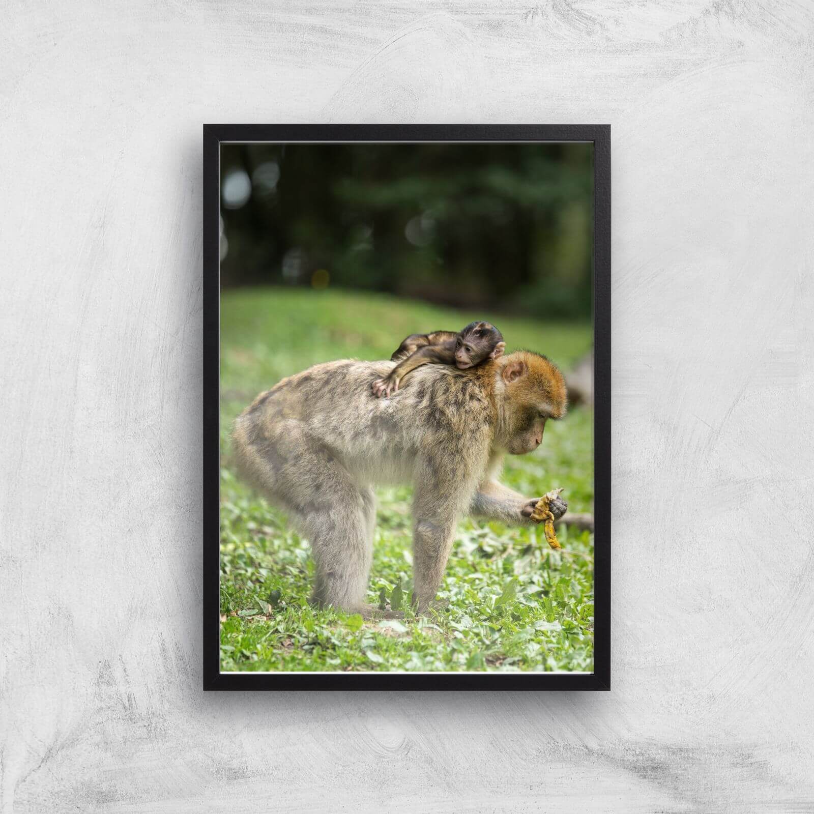 Resting On Mum Giclee Art Print - A3 - Black Frame