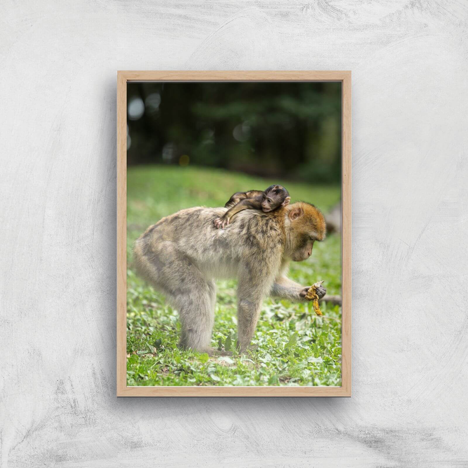 Resting On Mum Giclee Art Print - A2 - Wooden Frame