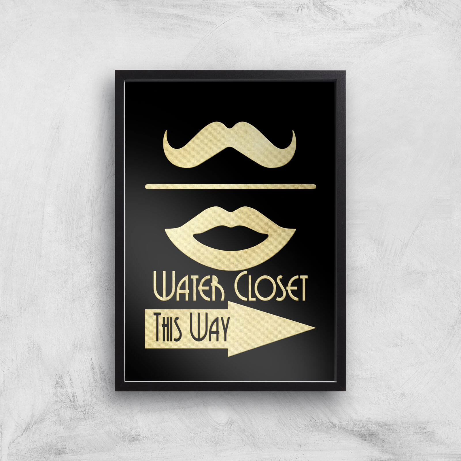 Water Closet Giclee Art Print - A3 - Black Frame