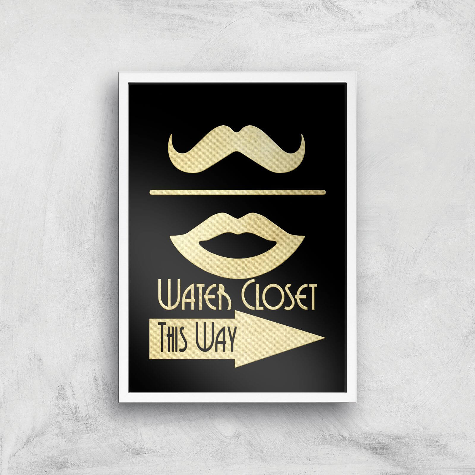 Water Closet Giclee Art Print - A2 - White Frame