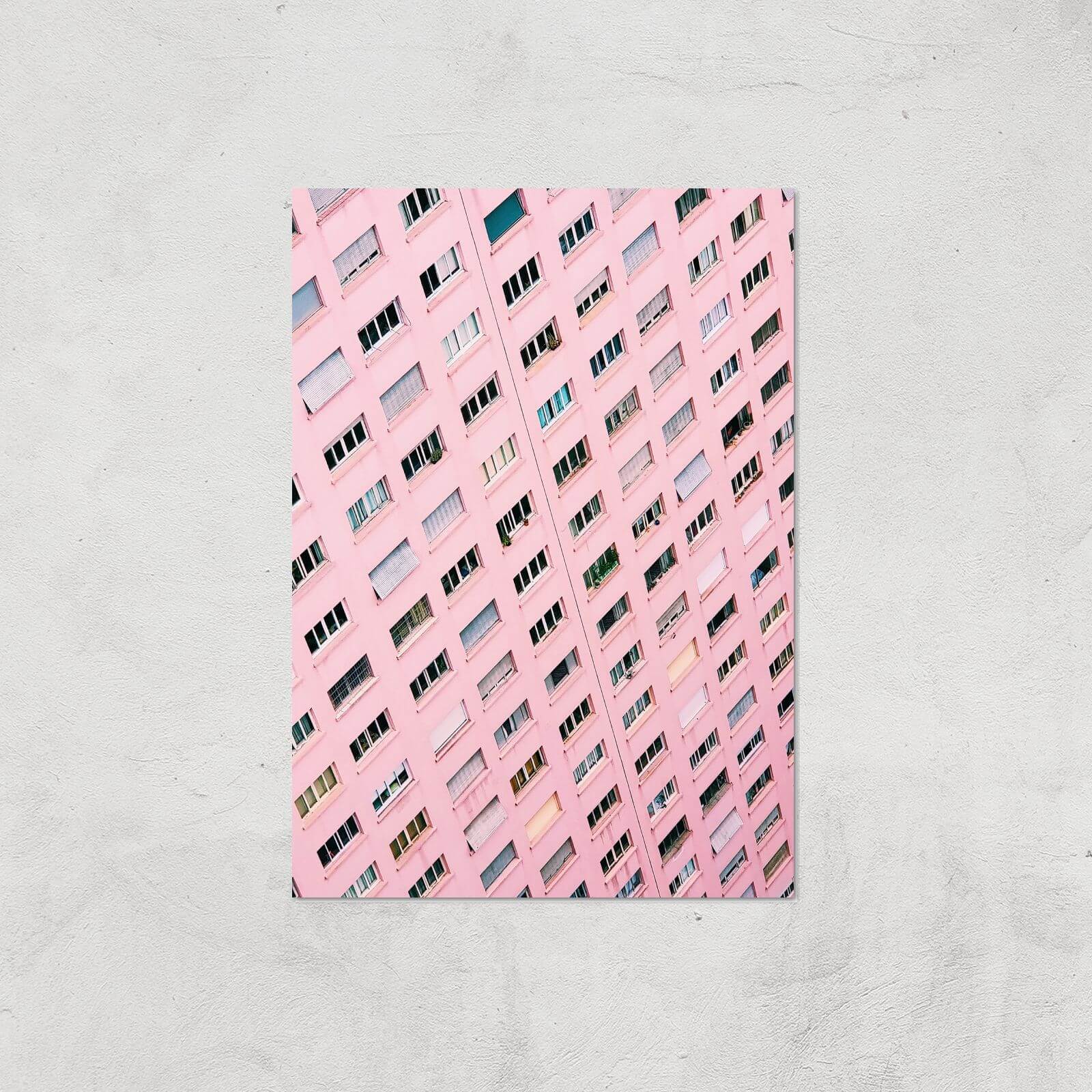 Pink Windows Giclee Art Print - A4 - Print Only