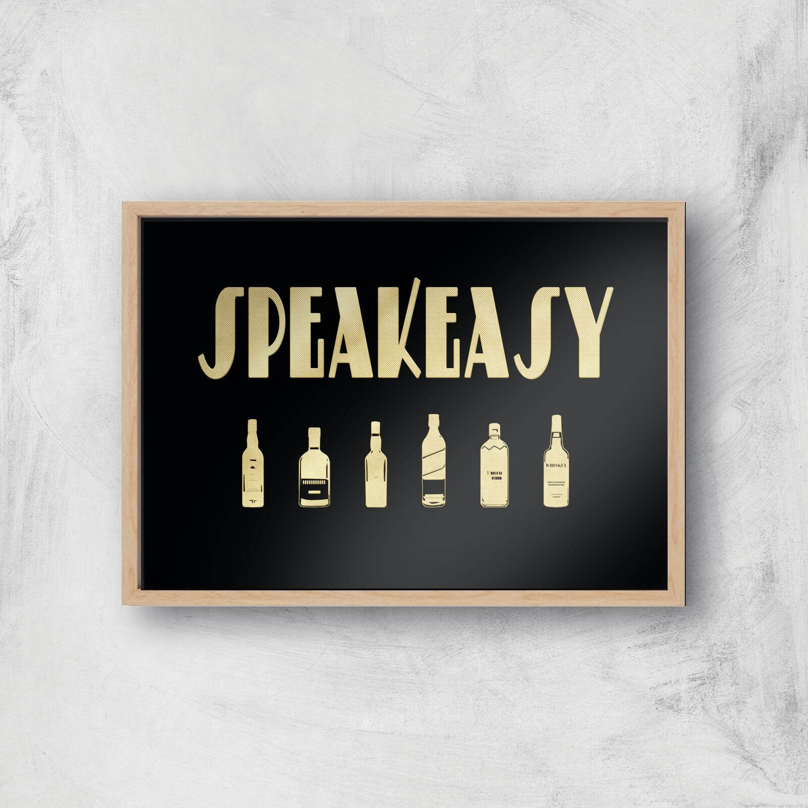 Speakeasy Giclee Art Print - A3 - Wooden Frame