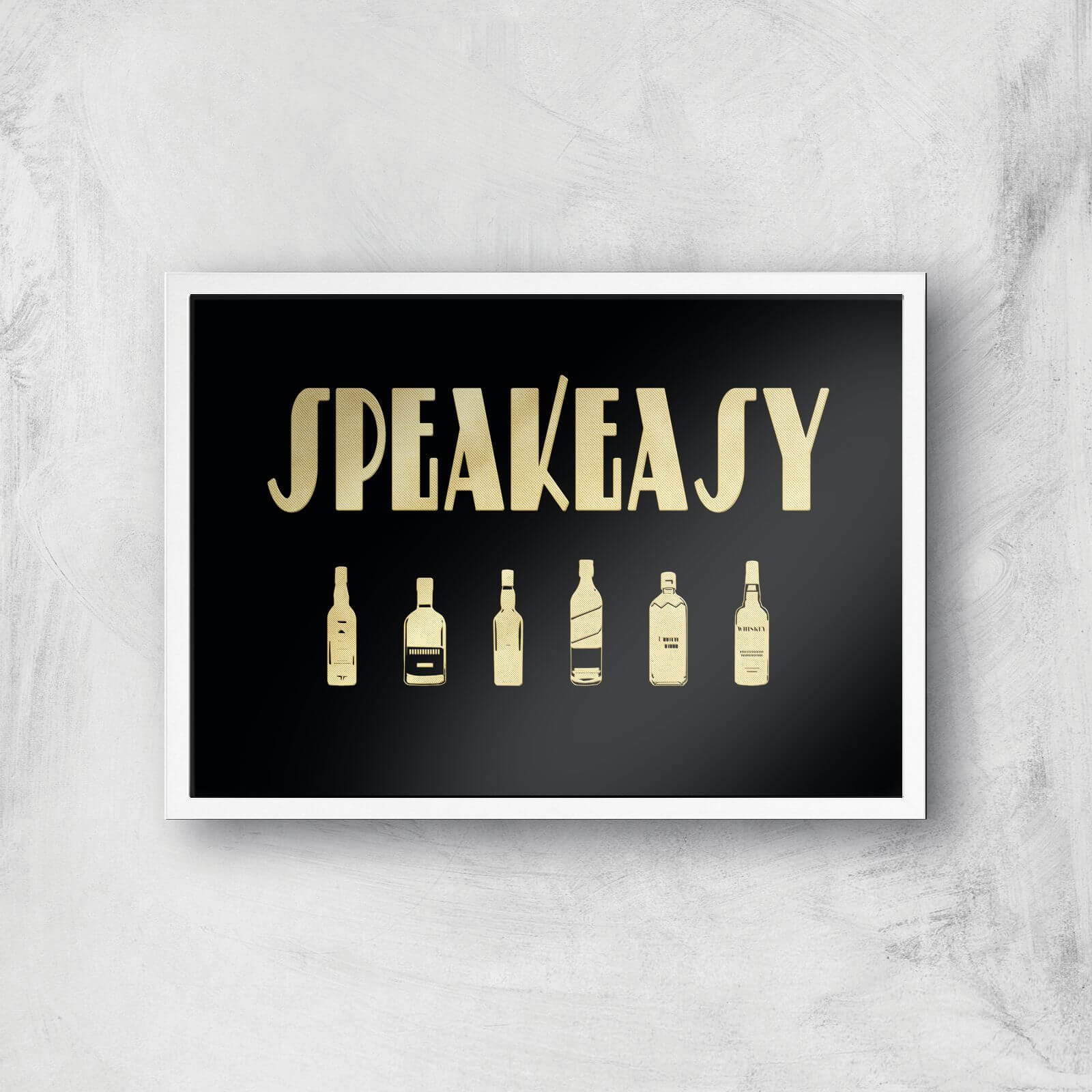 Speakeasy Giclee Art Print - A2 - White Frame