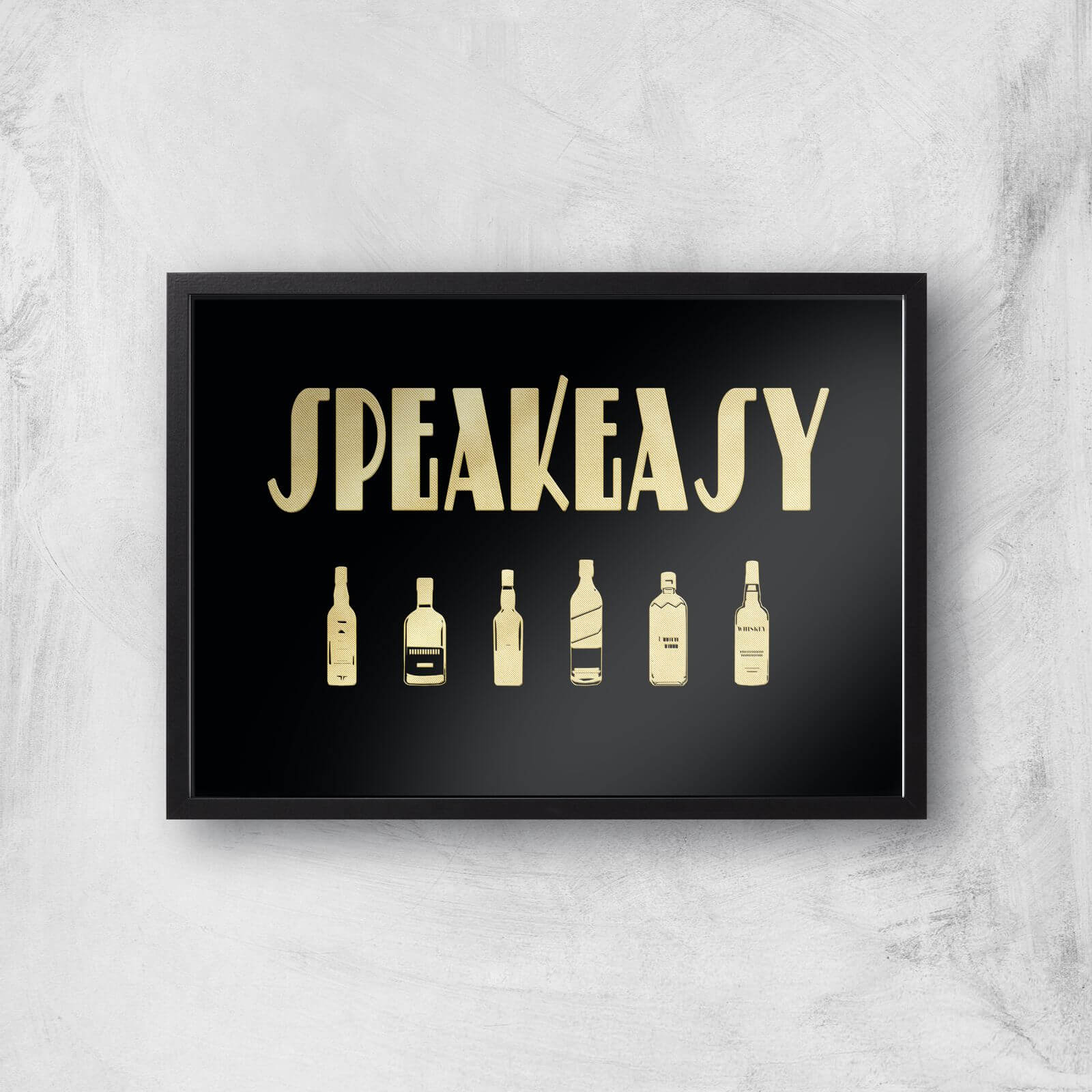 Speakeasy Giclee Art Print - A2 - Black Frame