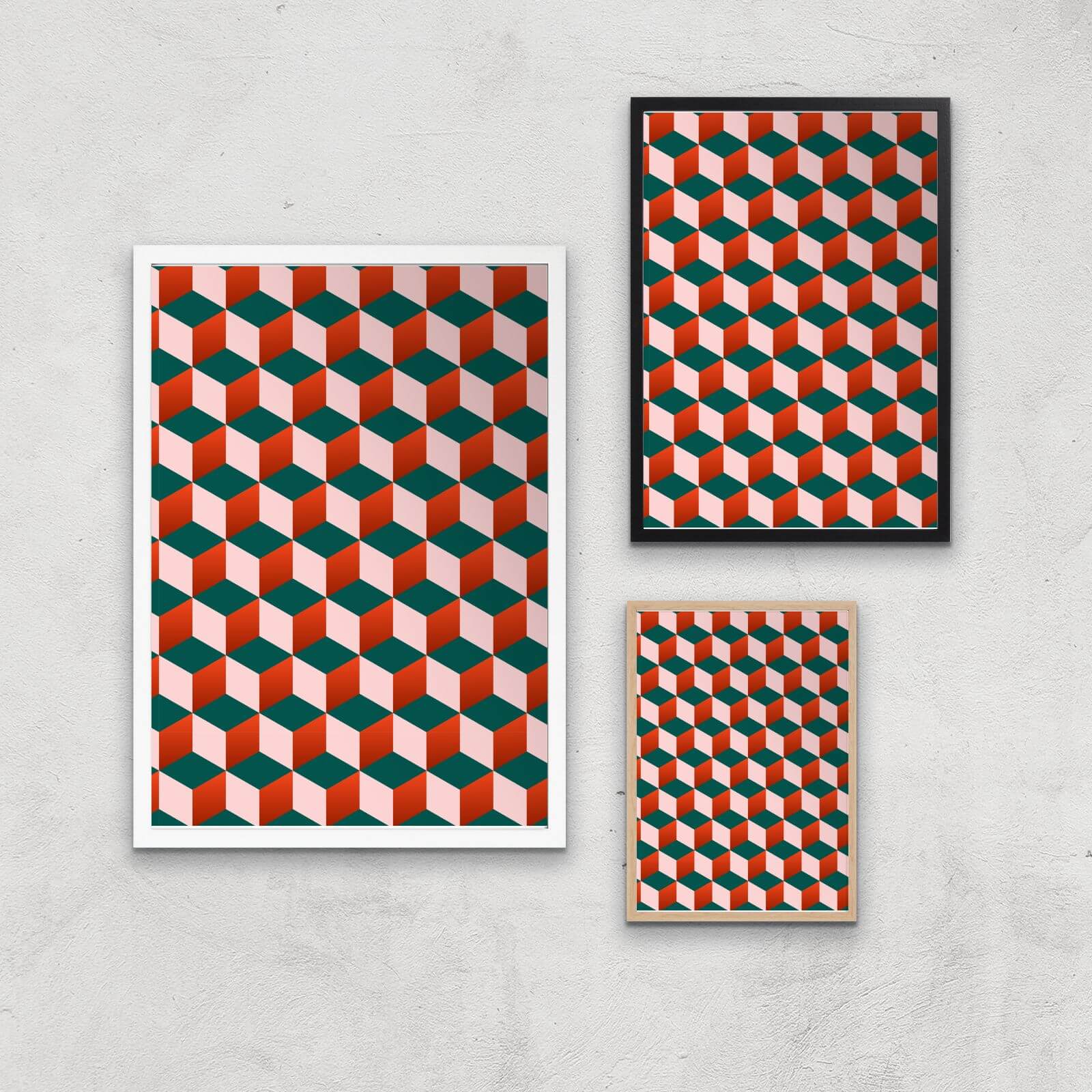 Stacking Cubes Giclee Art Print - A4 - Print Only