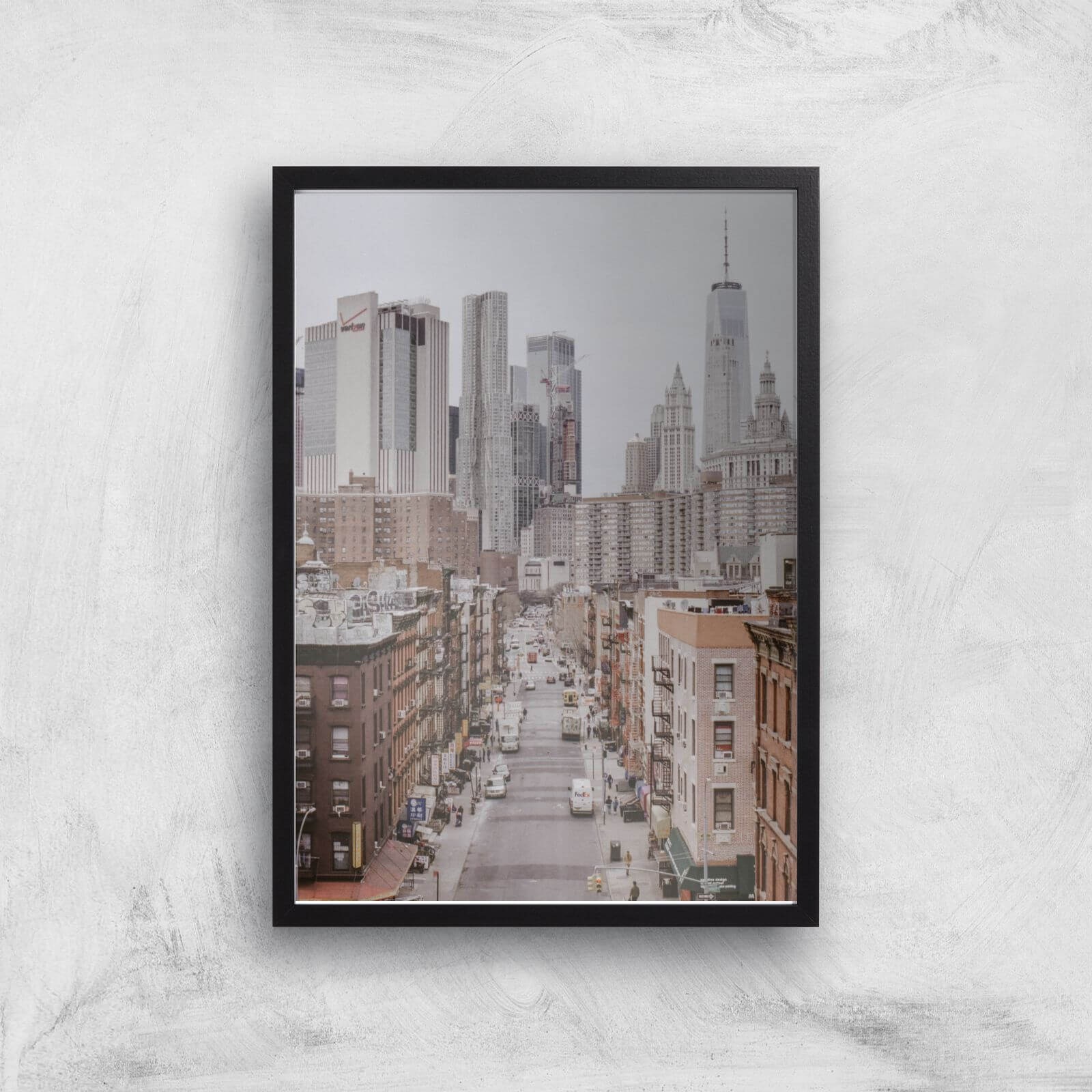 New York City Giclee Art Print - A2 - Black Frame