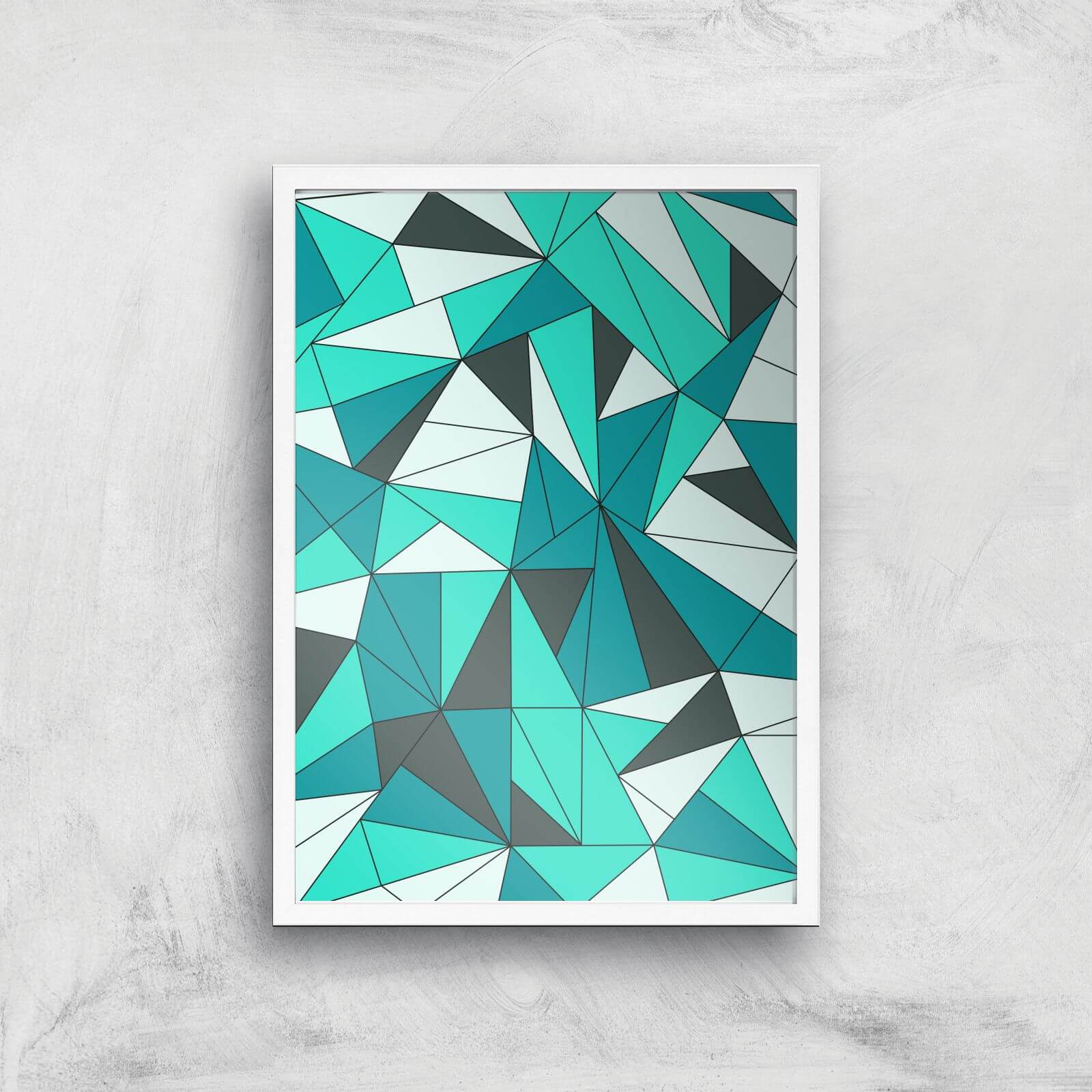 Shattered Glass Giclee Art Print - A3 - White Frame