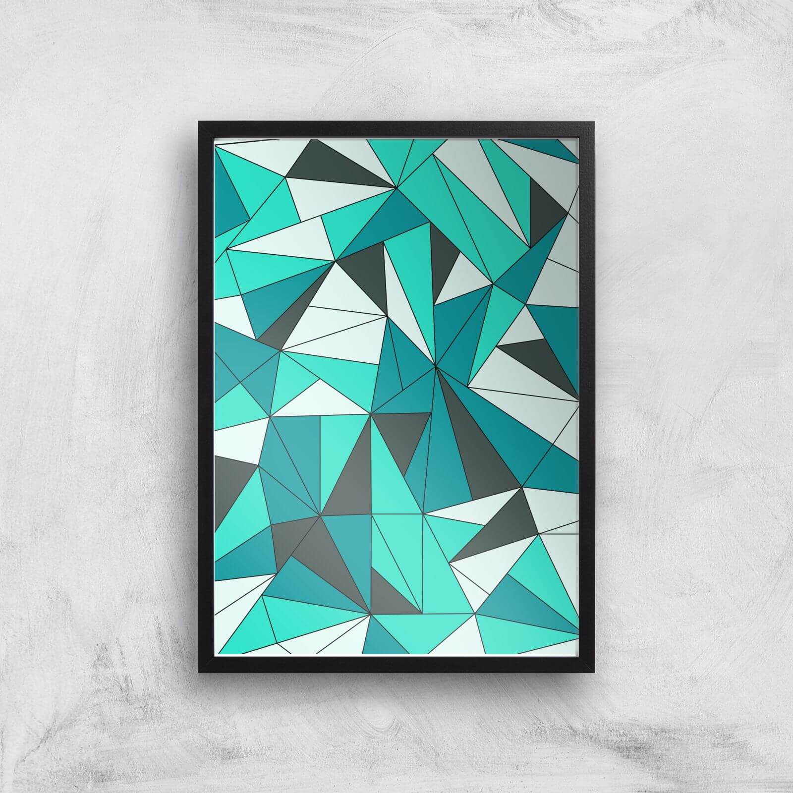 Shattered Glass Giclee Art Print - A2 - Black Frame