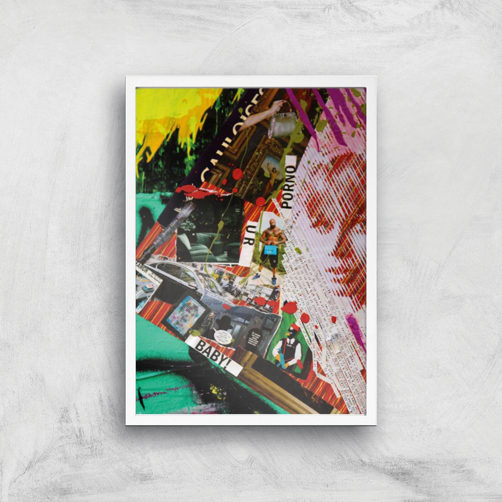 U R Porno Baby! Giclee Art Print - A3 - White Frame