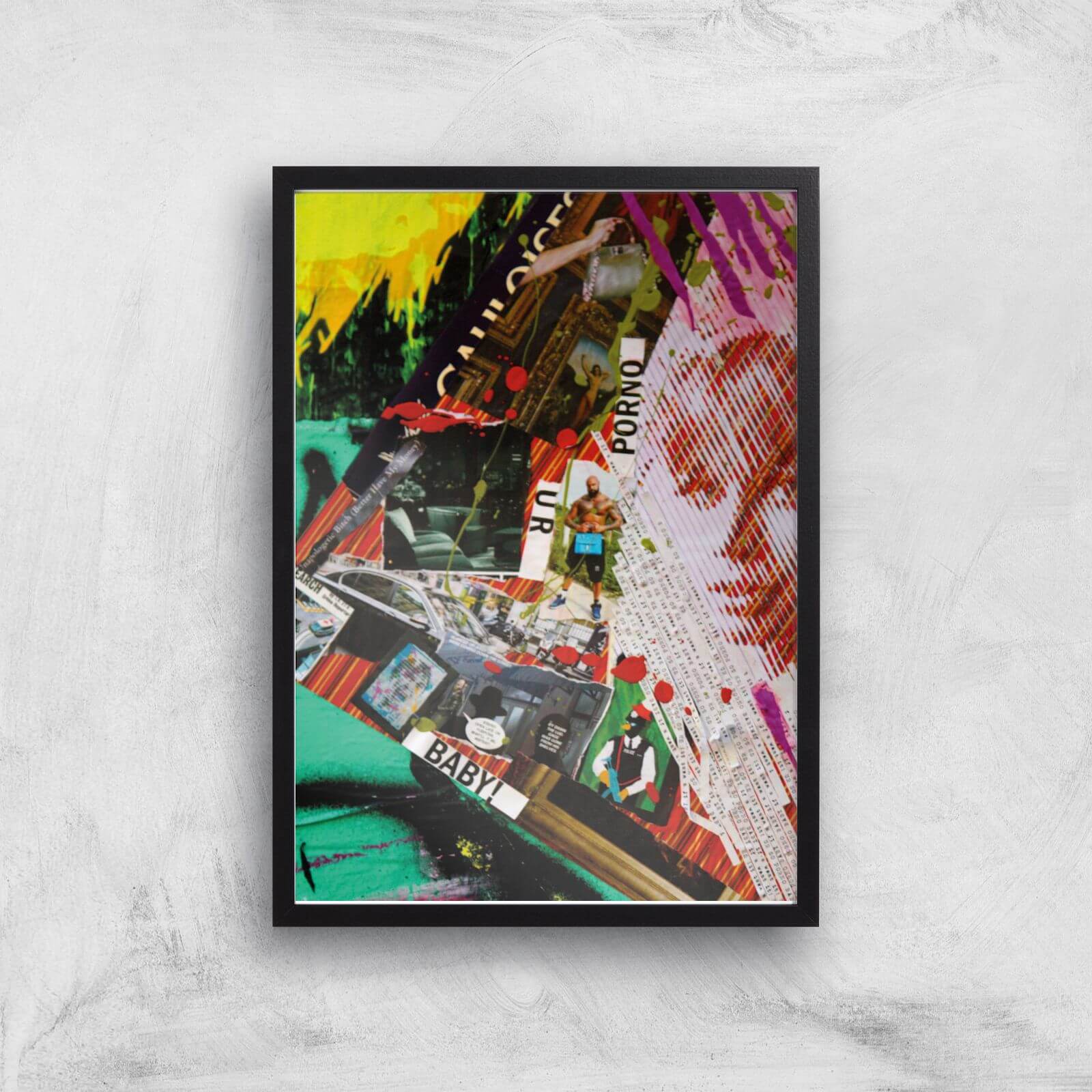 U R Porno Baby! Giclee Art Print - A2 - Black Frame