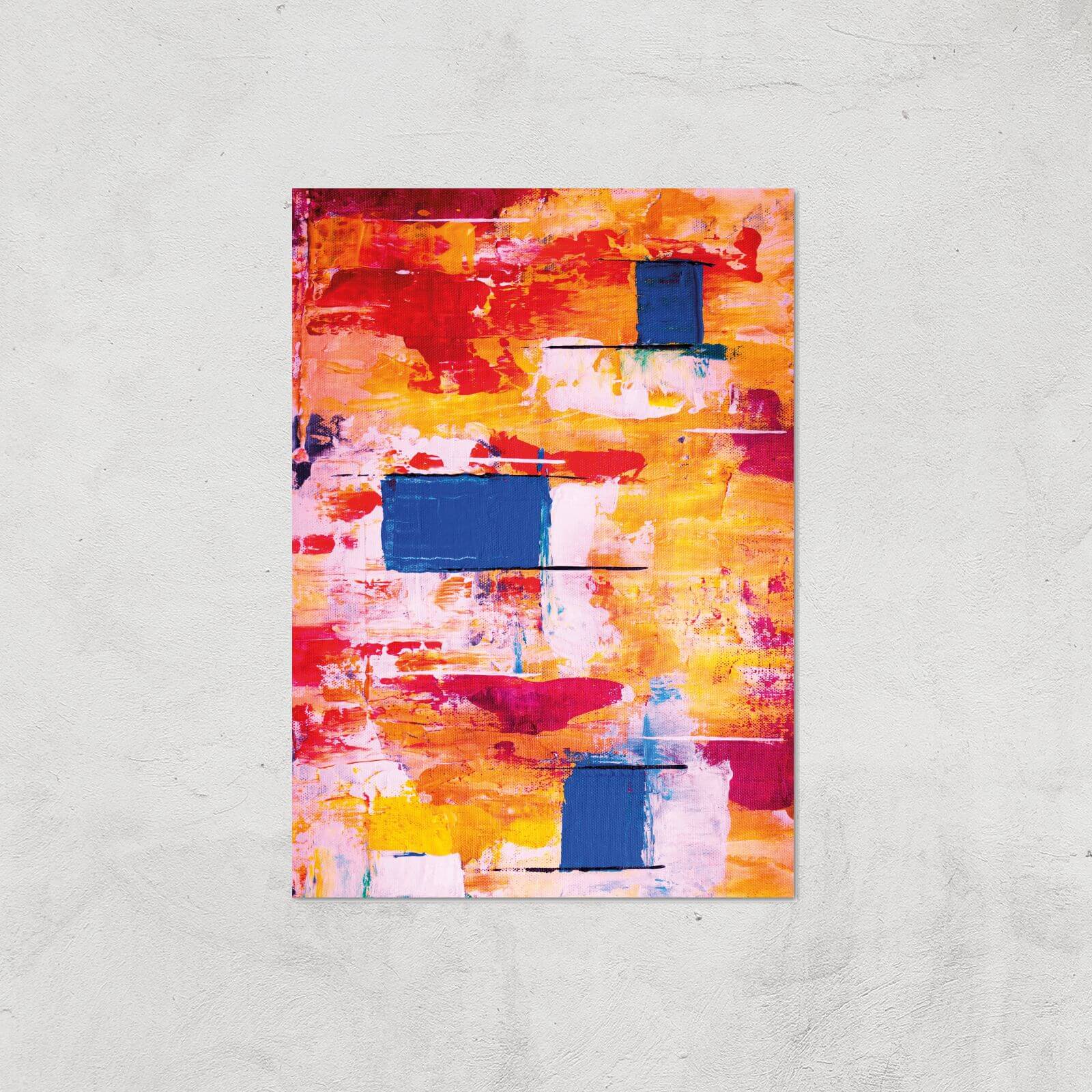 Colourful Apartments Giclee Art Print - A3 - Print Only