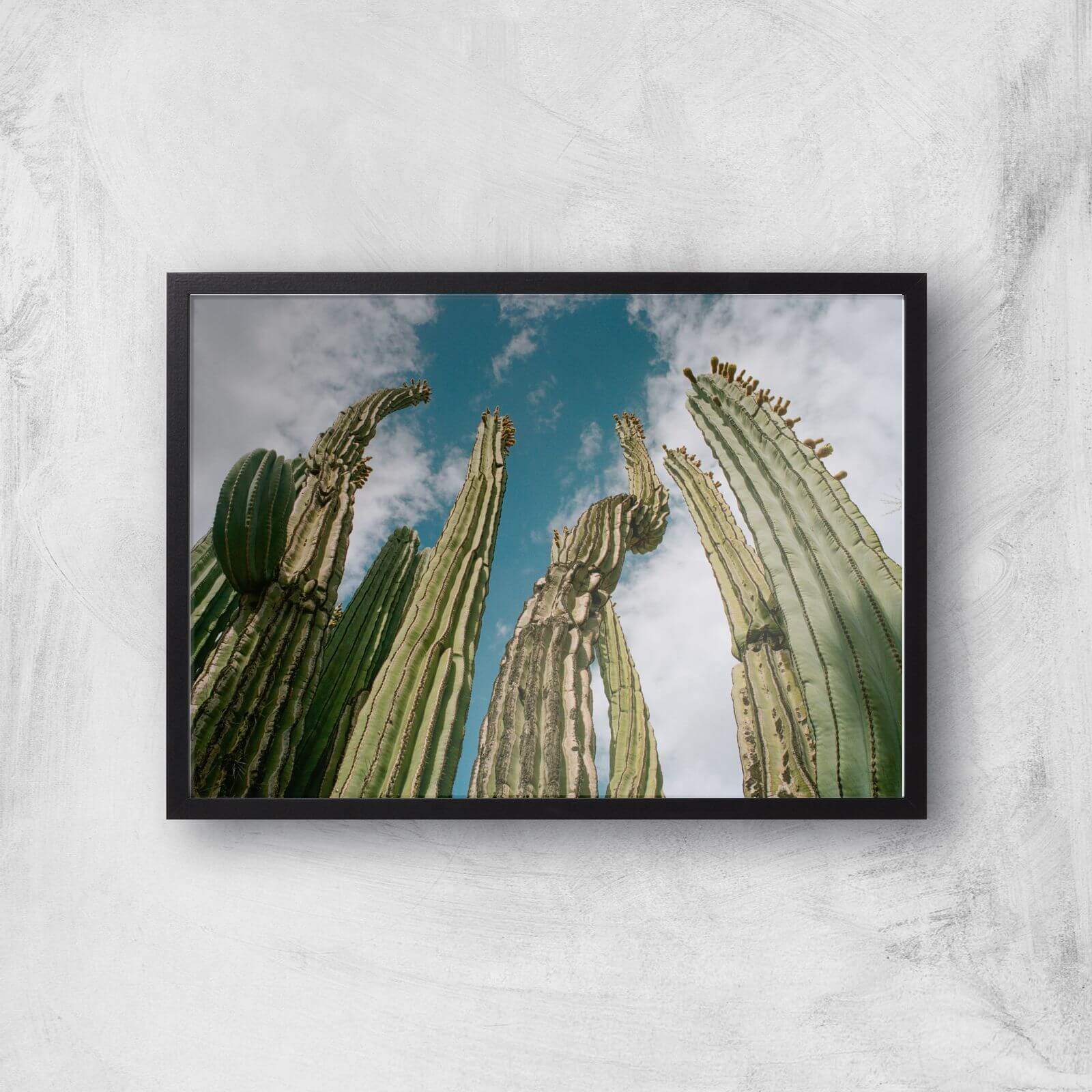 Tall Cactus Giclee Art Print - A3 - Black Frame