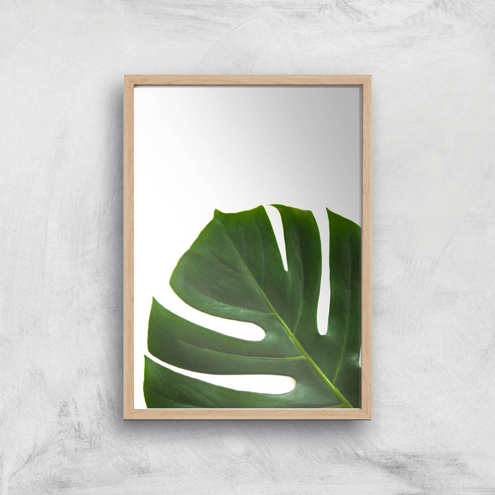 Leaf Section Giclee Art Print - A4 - Wooden Frame
